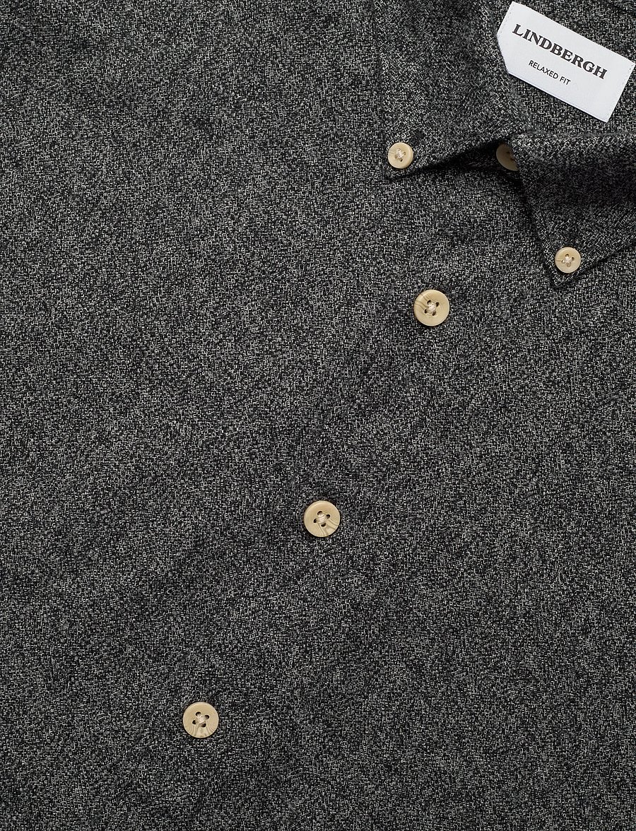 Lindbergh - Business casual shirt in twill - fínni skyrtur - black - 3
