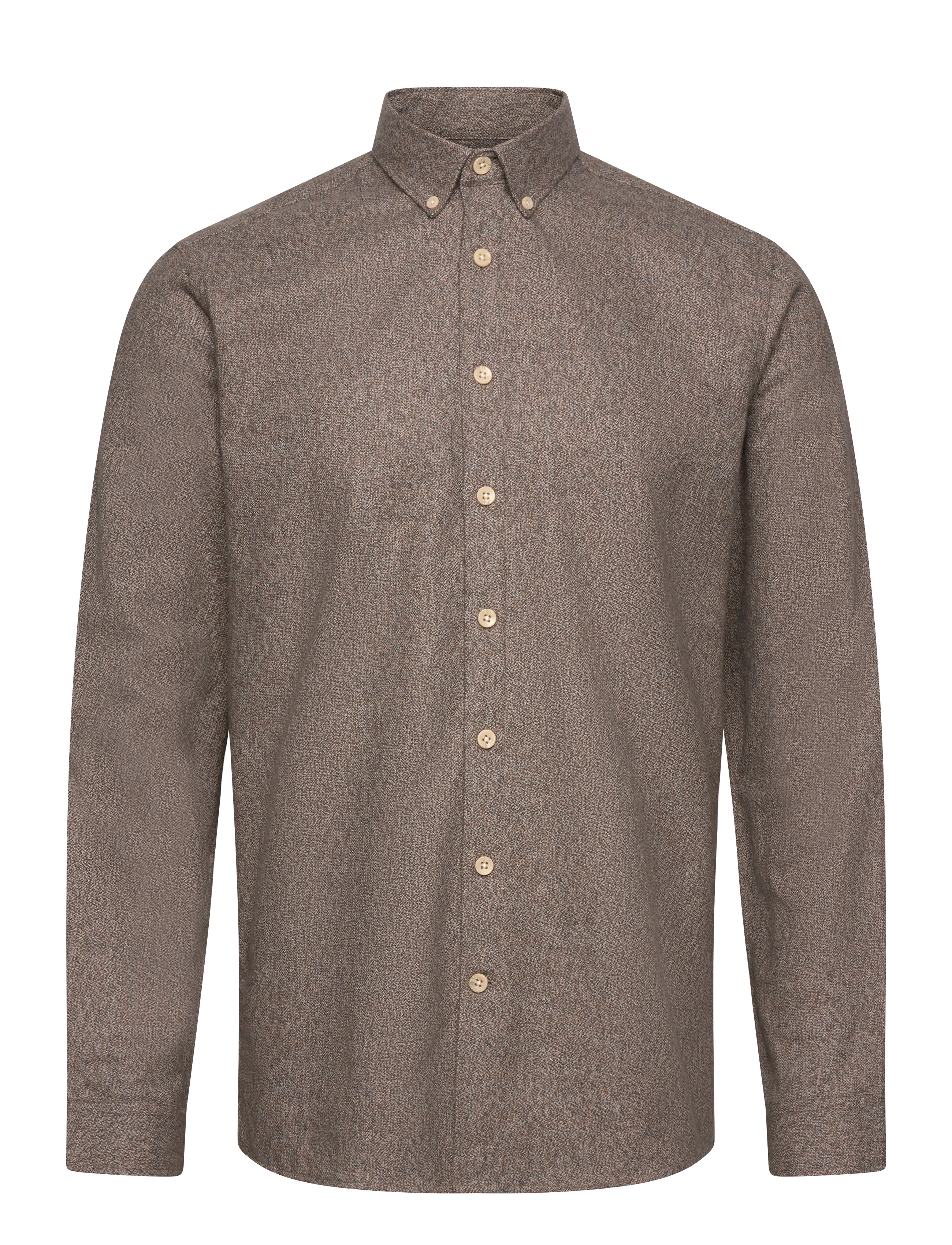 Lindbergh Business casual shirt in twill - Hemden - BROWN / brown