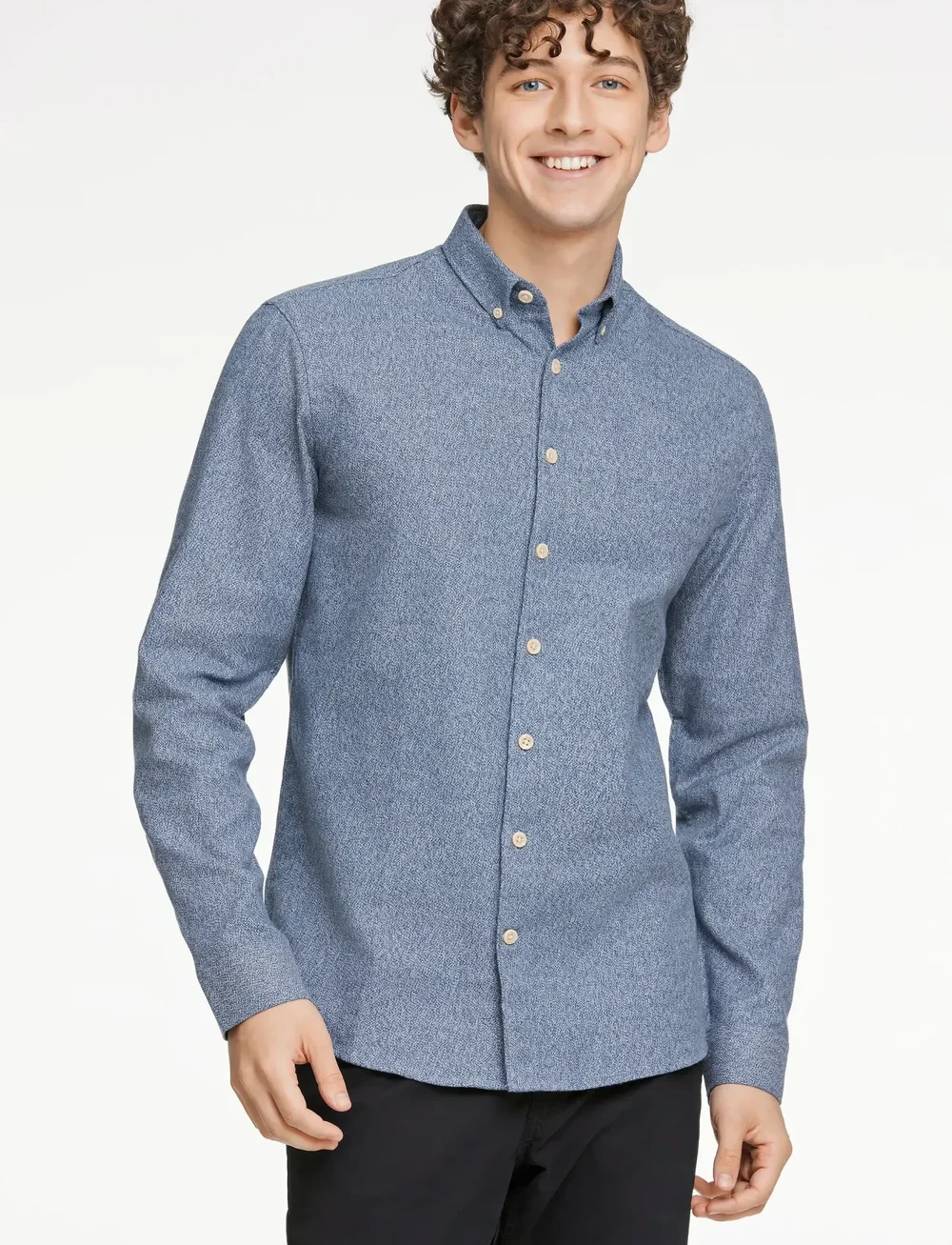 Lindbergh - Business casual shirt in twill - pidulikud särgid - dk blue - 5