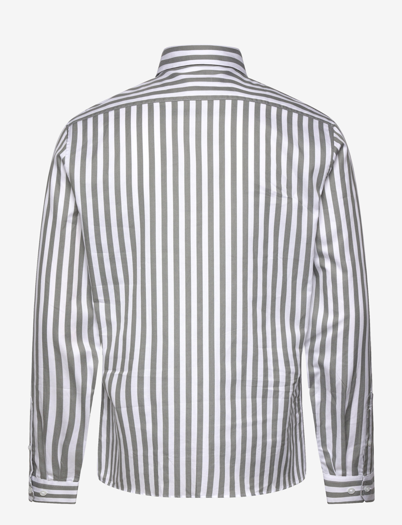 Lindbergh - Striped shirt L/S - randiga skjortor - lt army - 2