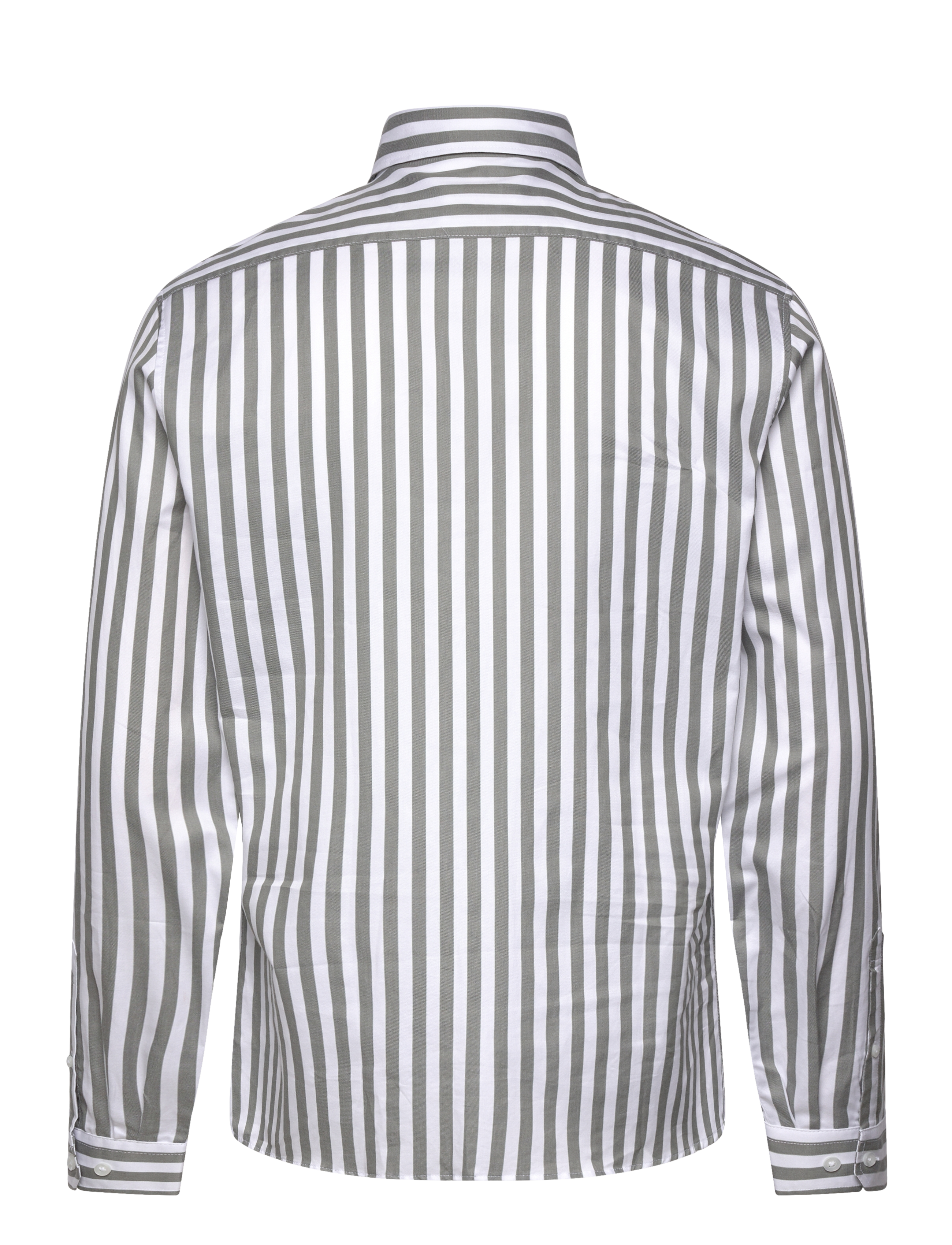 Lindbergh - Striped shirt L/S - striped shirts - lt army - 2