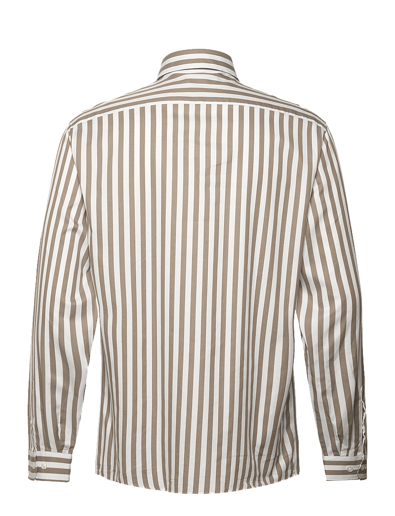 Lindbergh - Striped shirt L/S - stribede skjorter - stone - 2