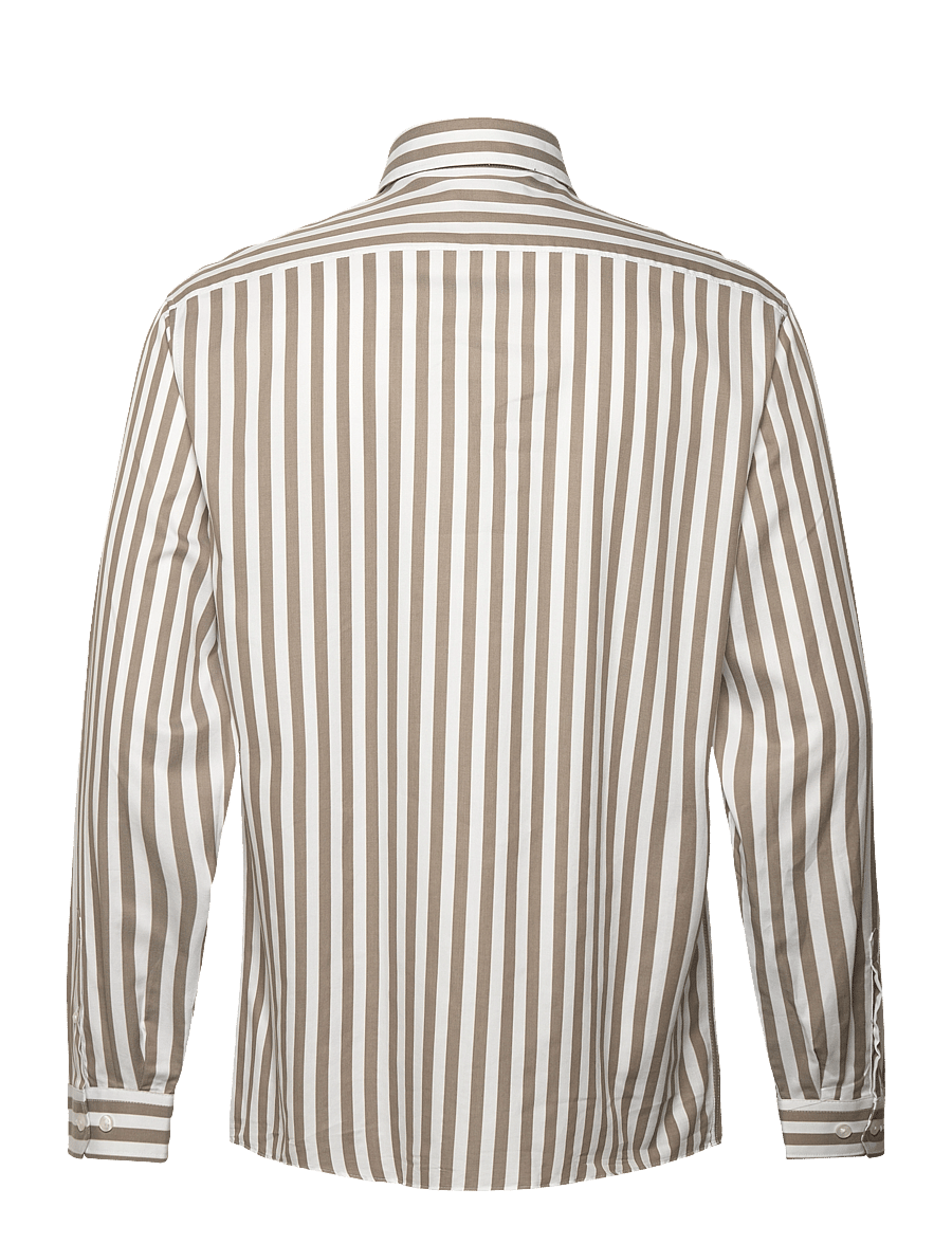 Lindbergh - Striped shirt L/S - gestreifte hemden - stone - 2