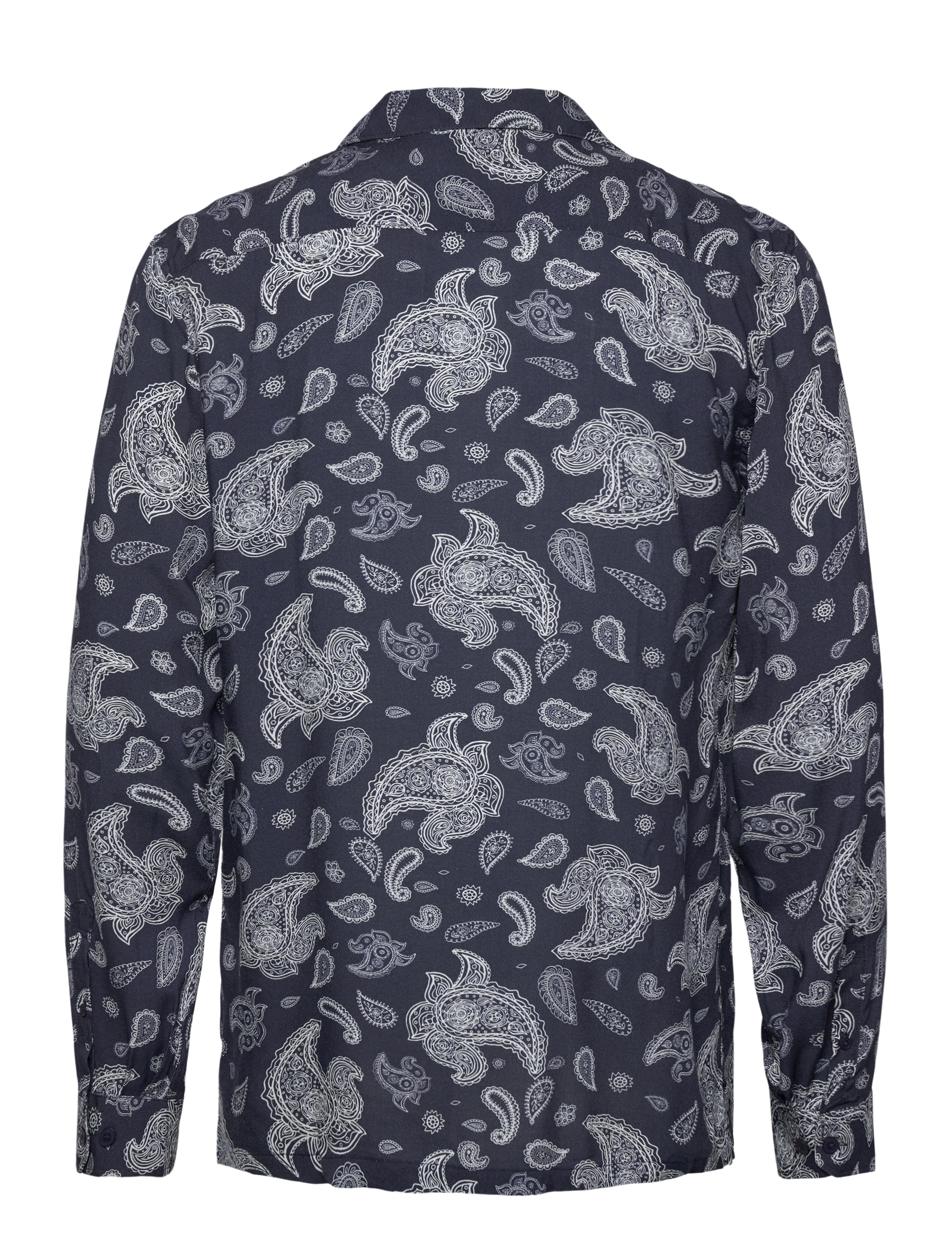 Lindbergh - Resort viscose shirt L/S - casual skjorter - navy - 2