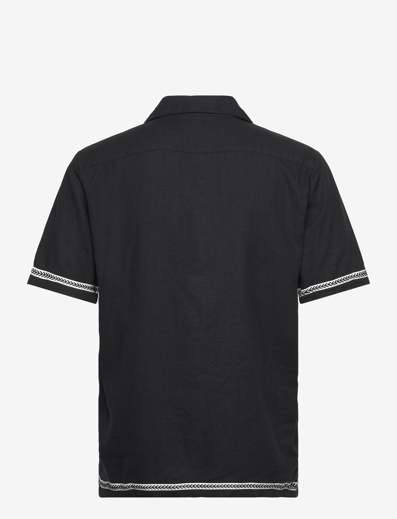 Lindbergh - Soft viscose linen shirt S/S - linased särgid - black - 1