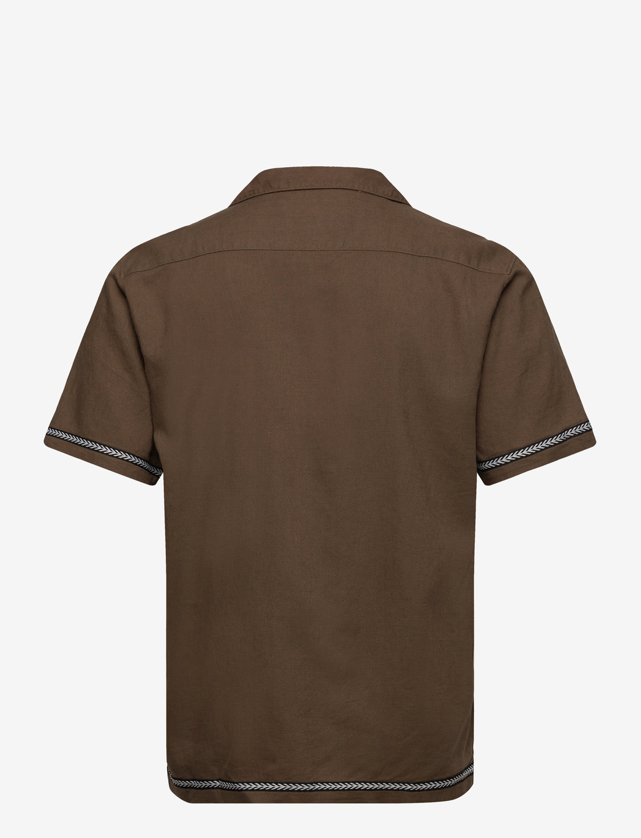 Lindbergh - Soft viscose linen shirt S/S - leinenhemden - dk army - 1