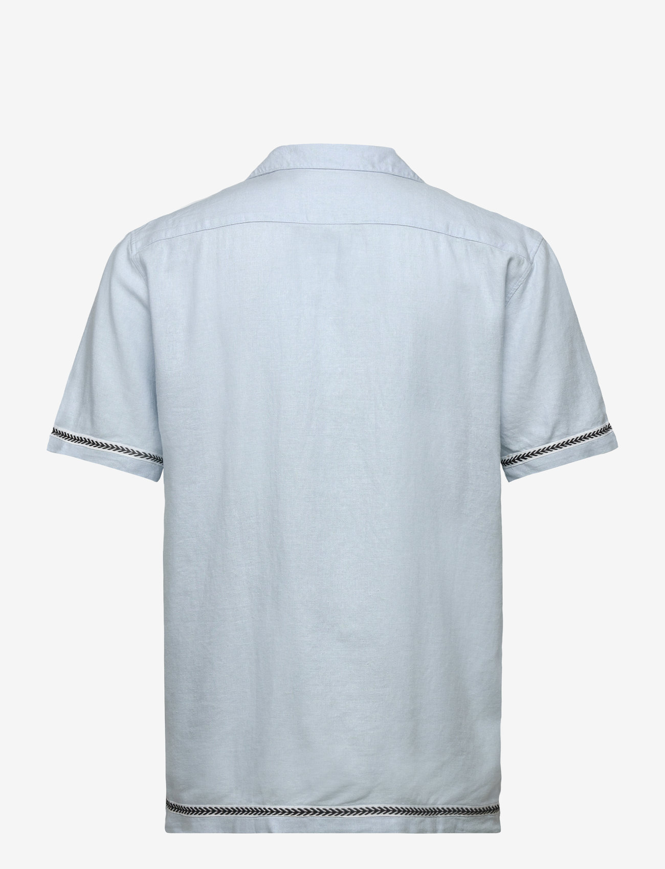 Lindbergh - Soft viscose linen shirt S/S - hørskjorter - lt blue - 1