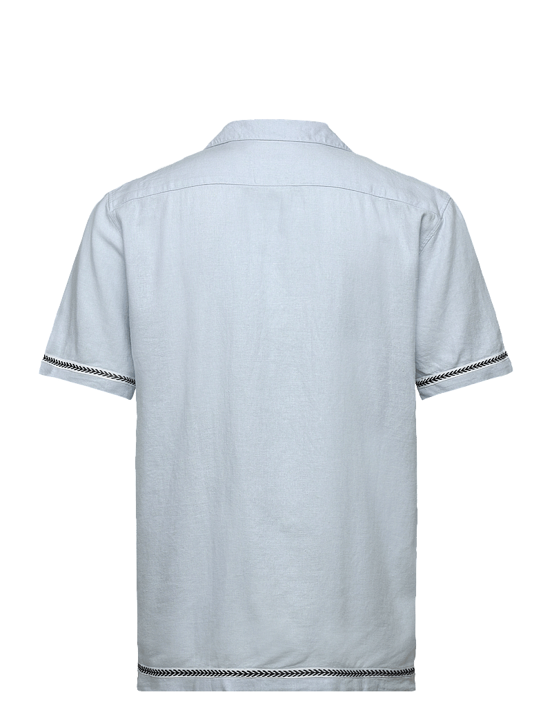 Lindbergh - Soft viscose linen shirt S/S - leinenhemden - lt blue - 1