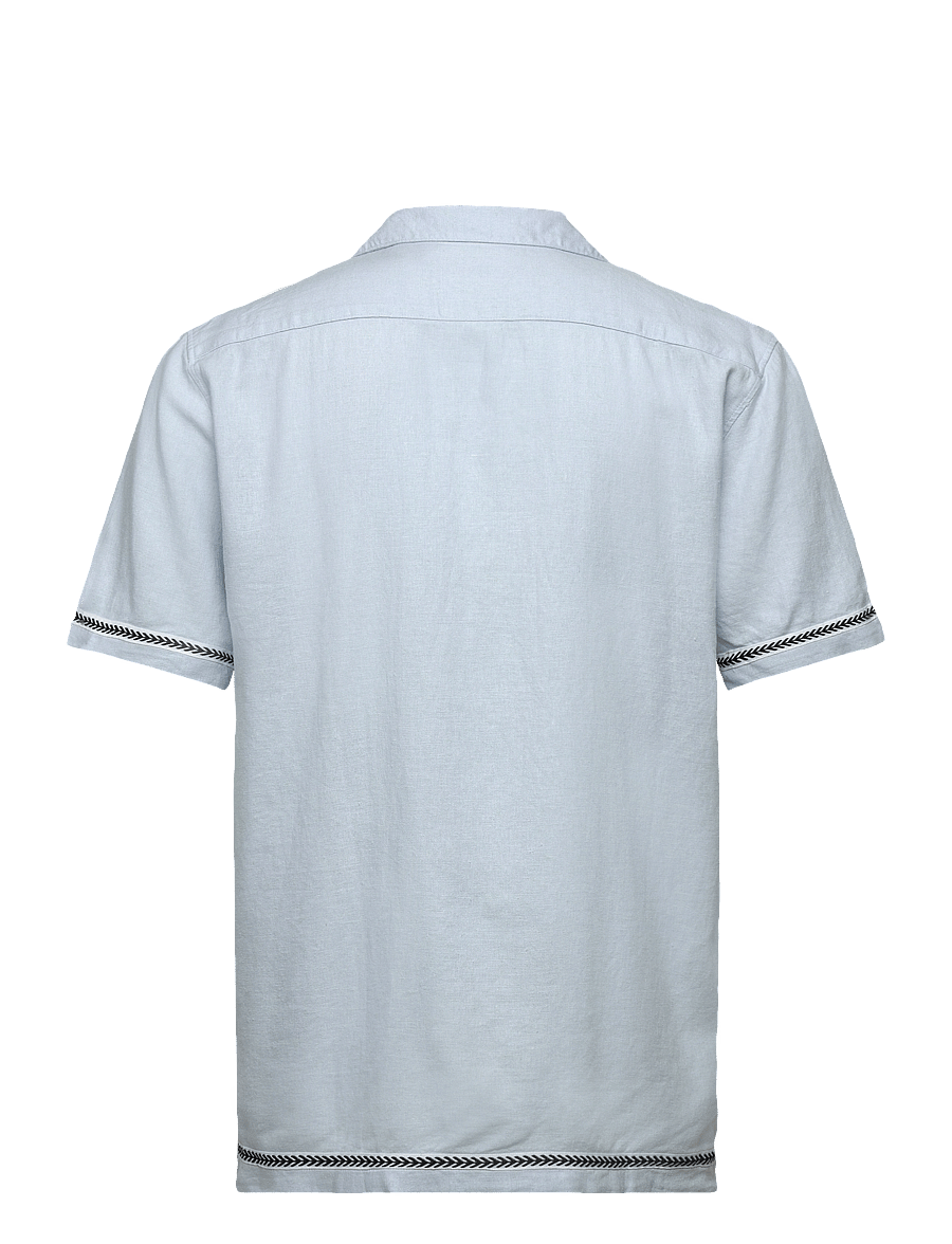 Lindbergh - Soft viscose linen shirt S/S - leinenhemden - lt blue - 1
