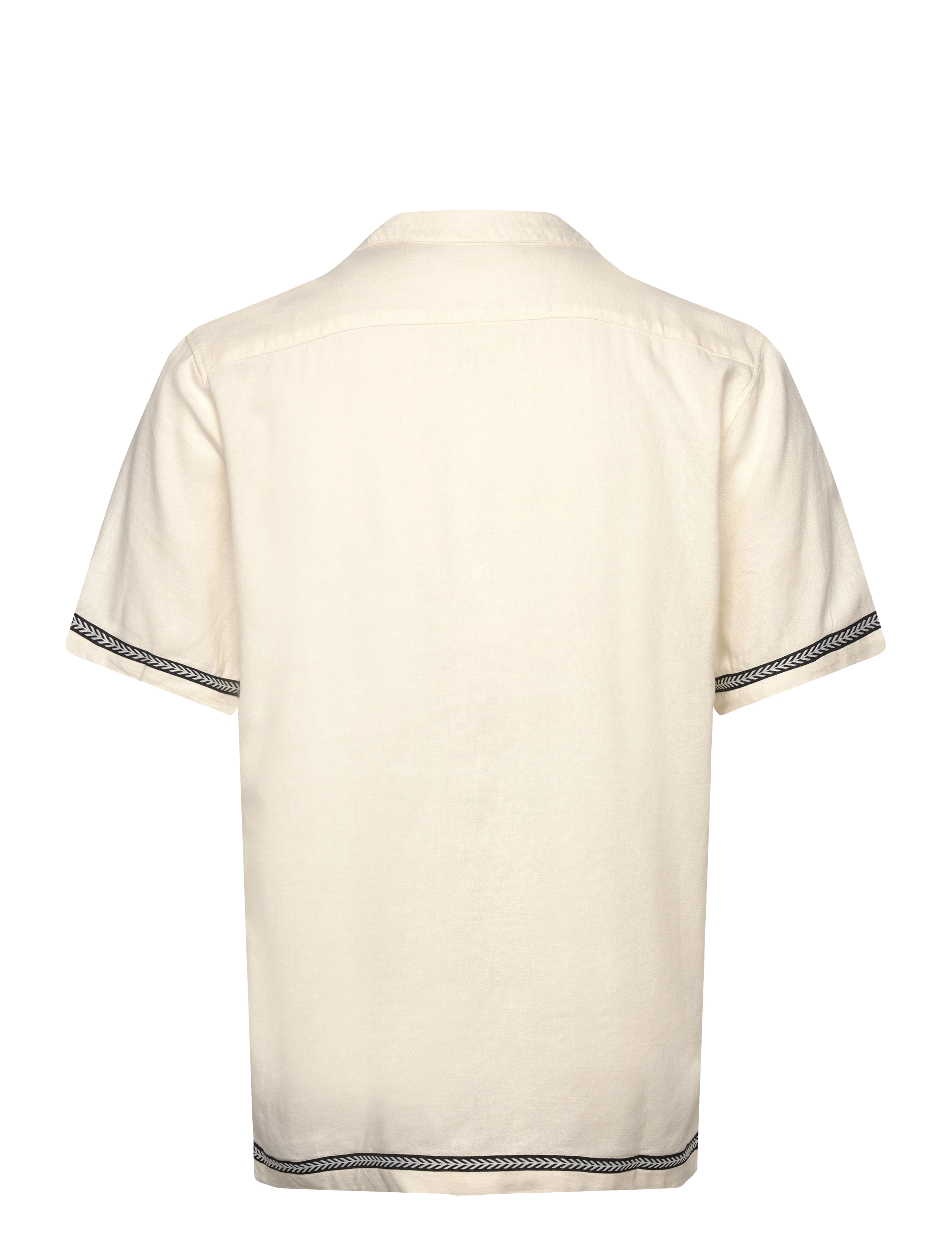 Lindbergh - Soft viscose linen shirt S/S - pellavakauluspaidat - off white - 1
