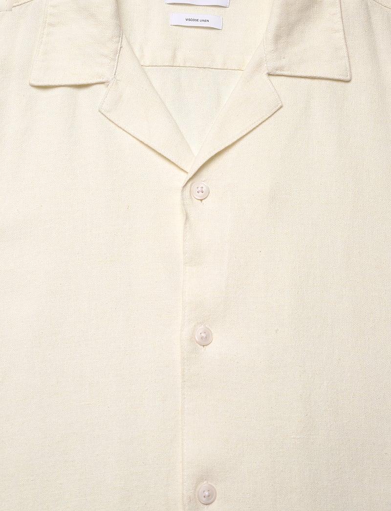 Lindbergh - Soft viscose linen shirt S/S - leinenhemden - off white - 2