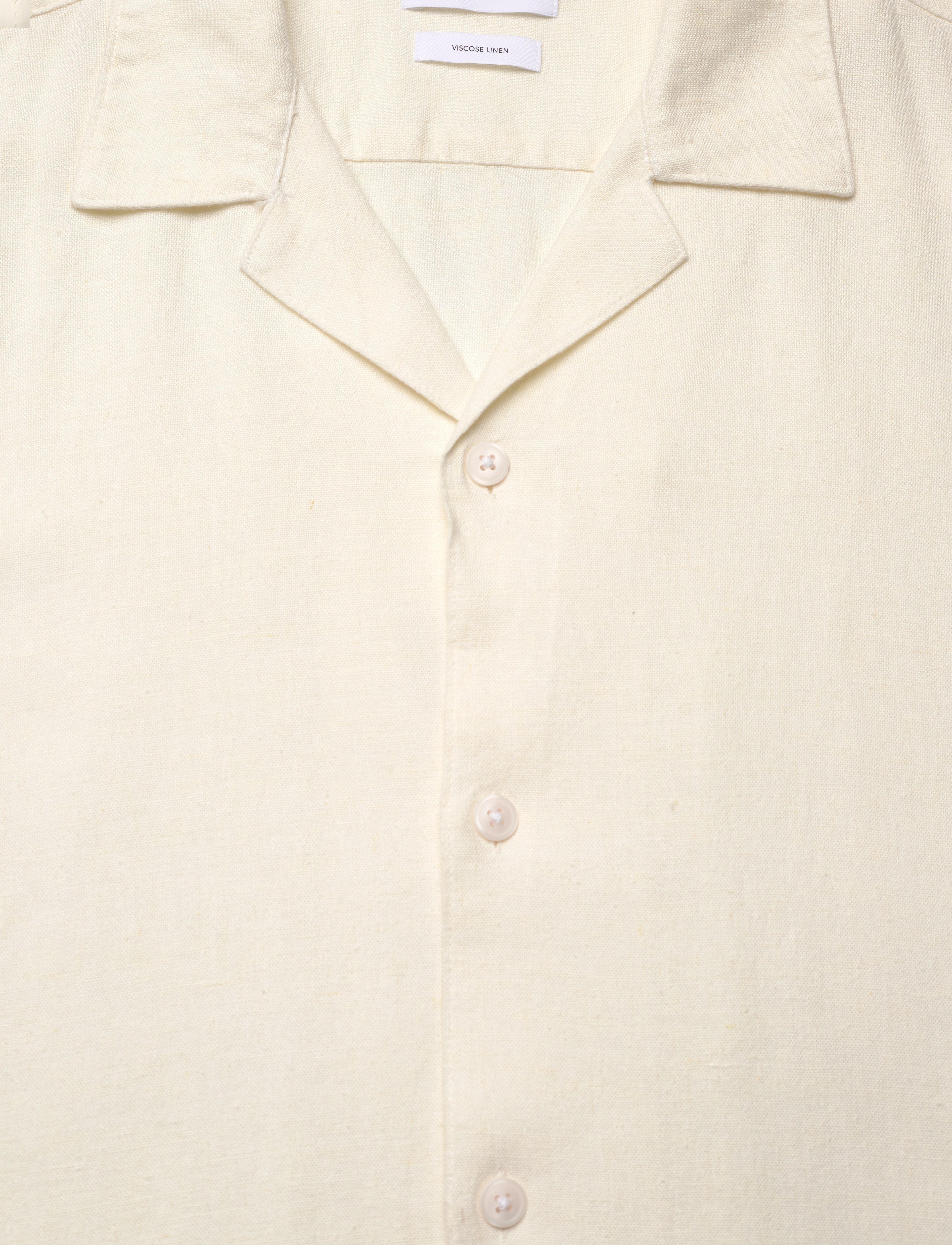 Lindbergh - Soft viscose linen shirt S/S - pellavakauluspaidat - off white - 2