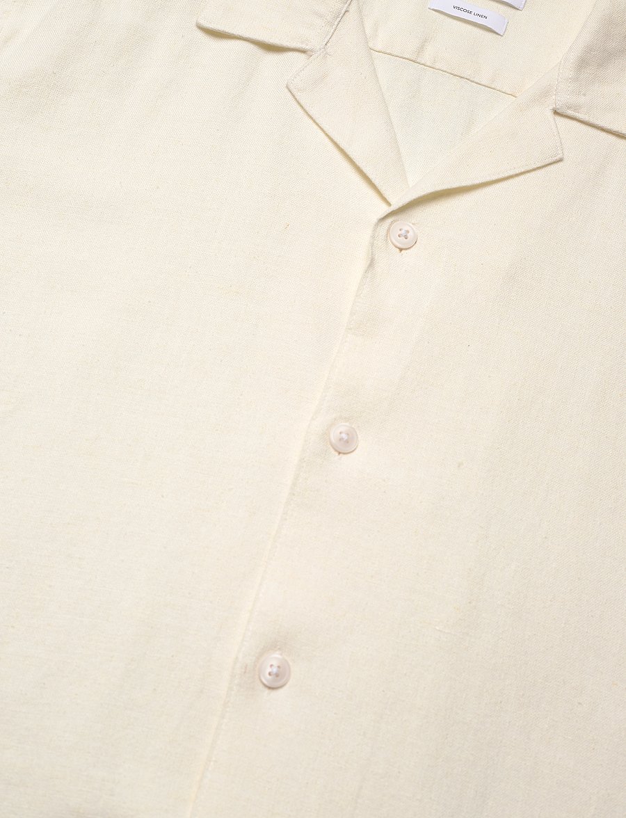 Lindbergh - Soft viscose linen shirt S/S - leinenhemden - off white - 3