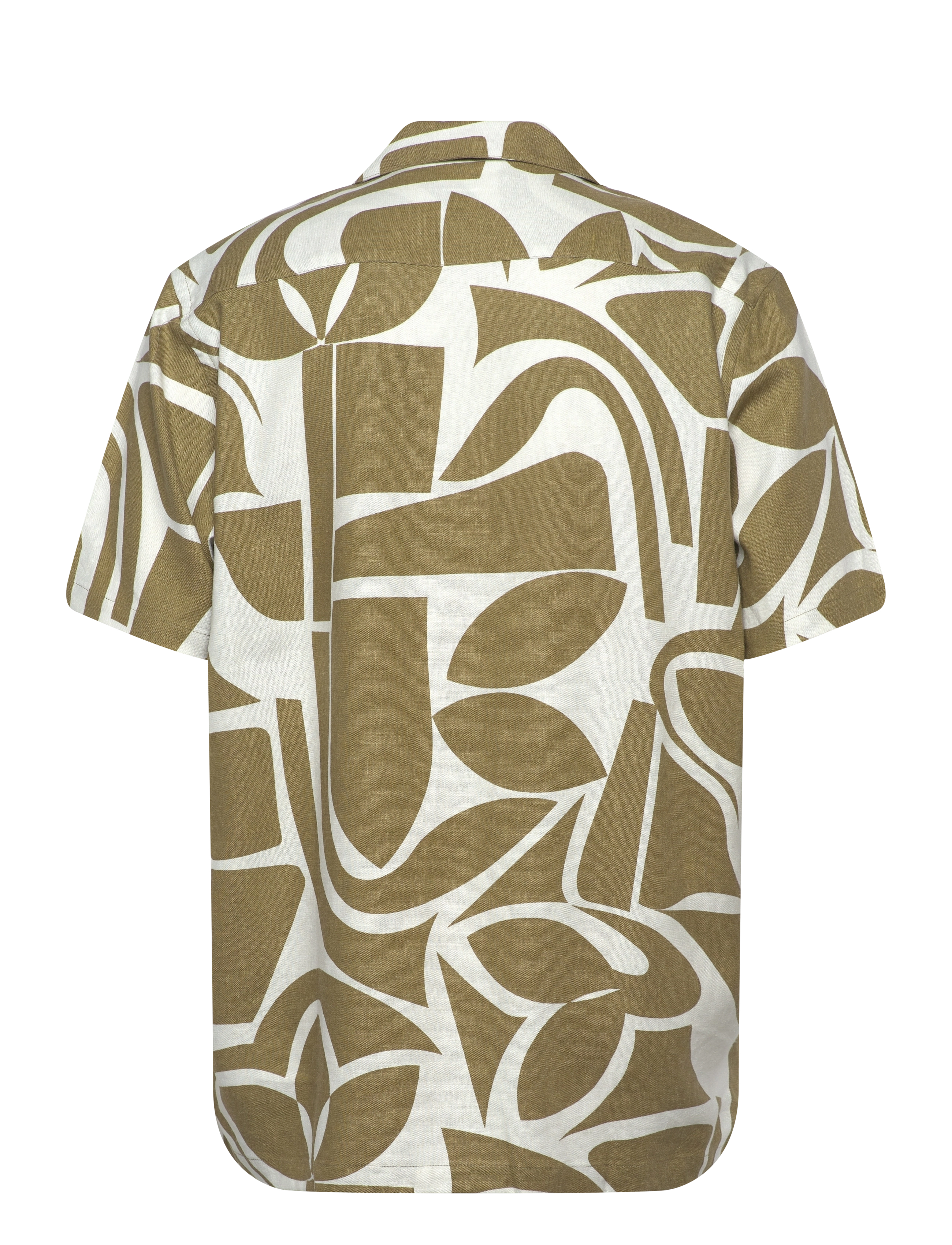 Lindbergh - Soft viscose linen shirt S/S - linased särgid - moss green - 1
