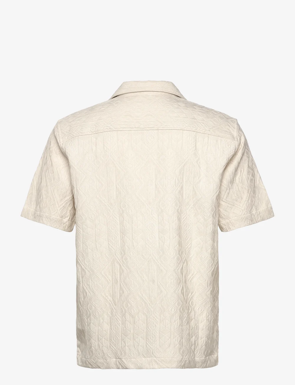 Lindbergh - Textured shirt S/S - marškiniai trumpomis rankovėmis - pearl white - 1