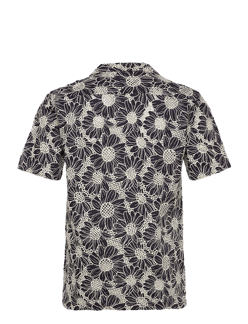 Lindbergh - Sunflower shirt S/S - kurzarmhemden - deep blue - 1