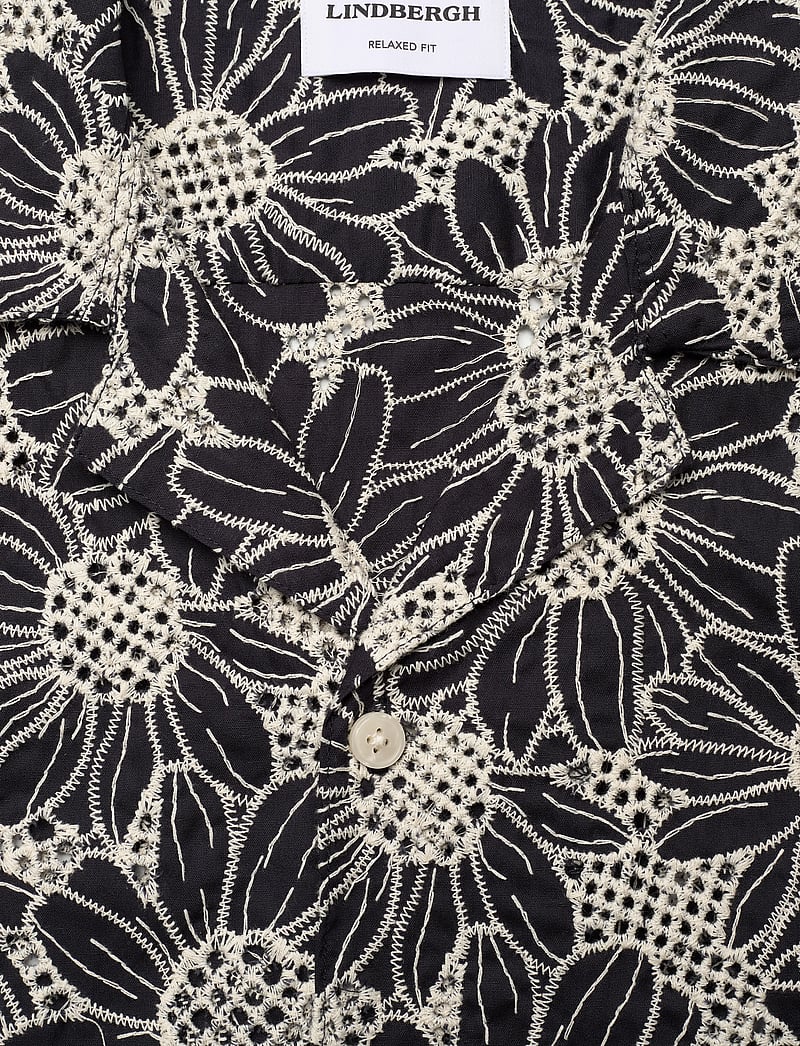 Lindbergh - Sunflower shirt S/S - kurzarmhemden - deep blue - 2