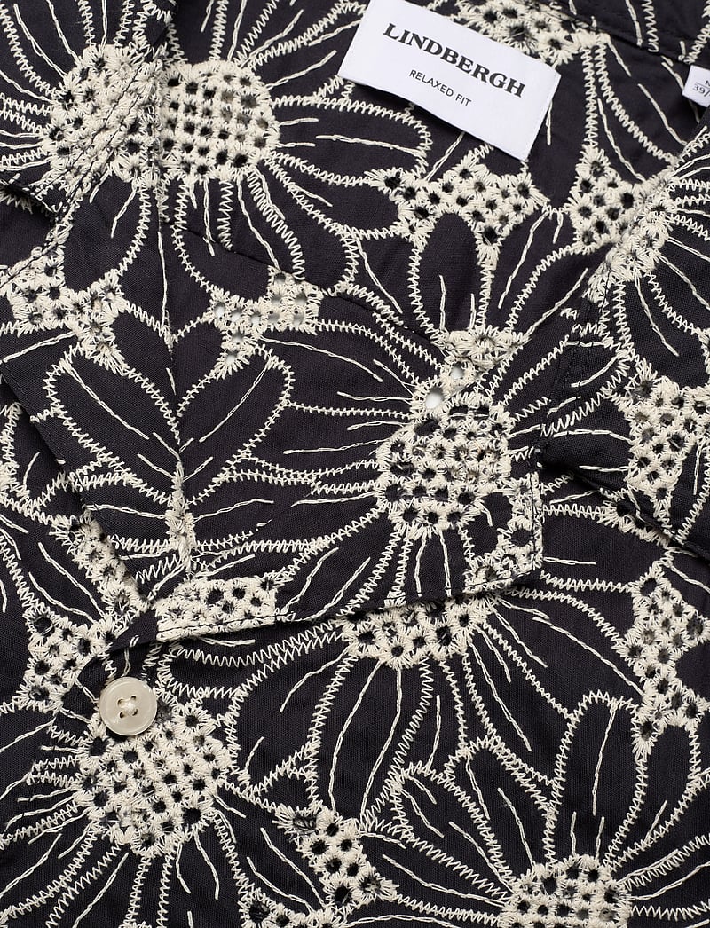 Lindbergh - Sunflower shirt S/S - kurzarmhemden - deep blue - 3