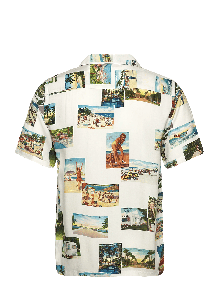 Lindbergh - Resort viscose aop shirt S/S - white - 1