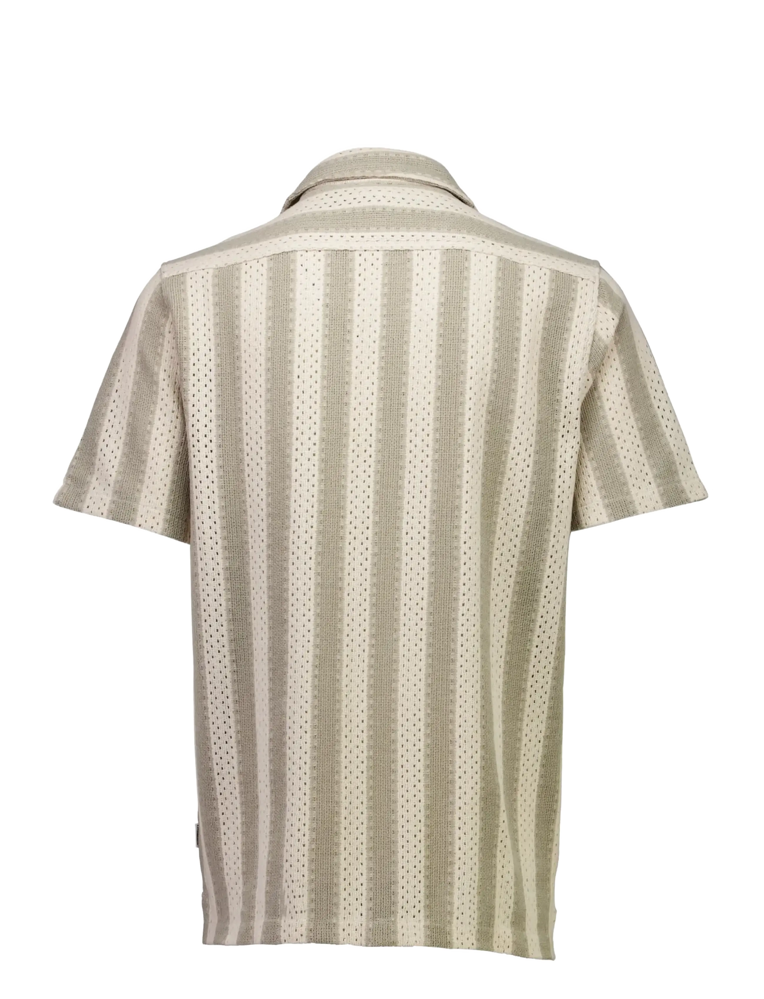 Lindbergh - Bold striped resort shirt S/S - gestreifte hemden - stone - 2