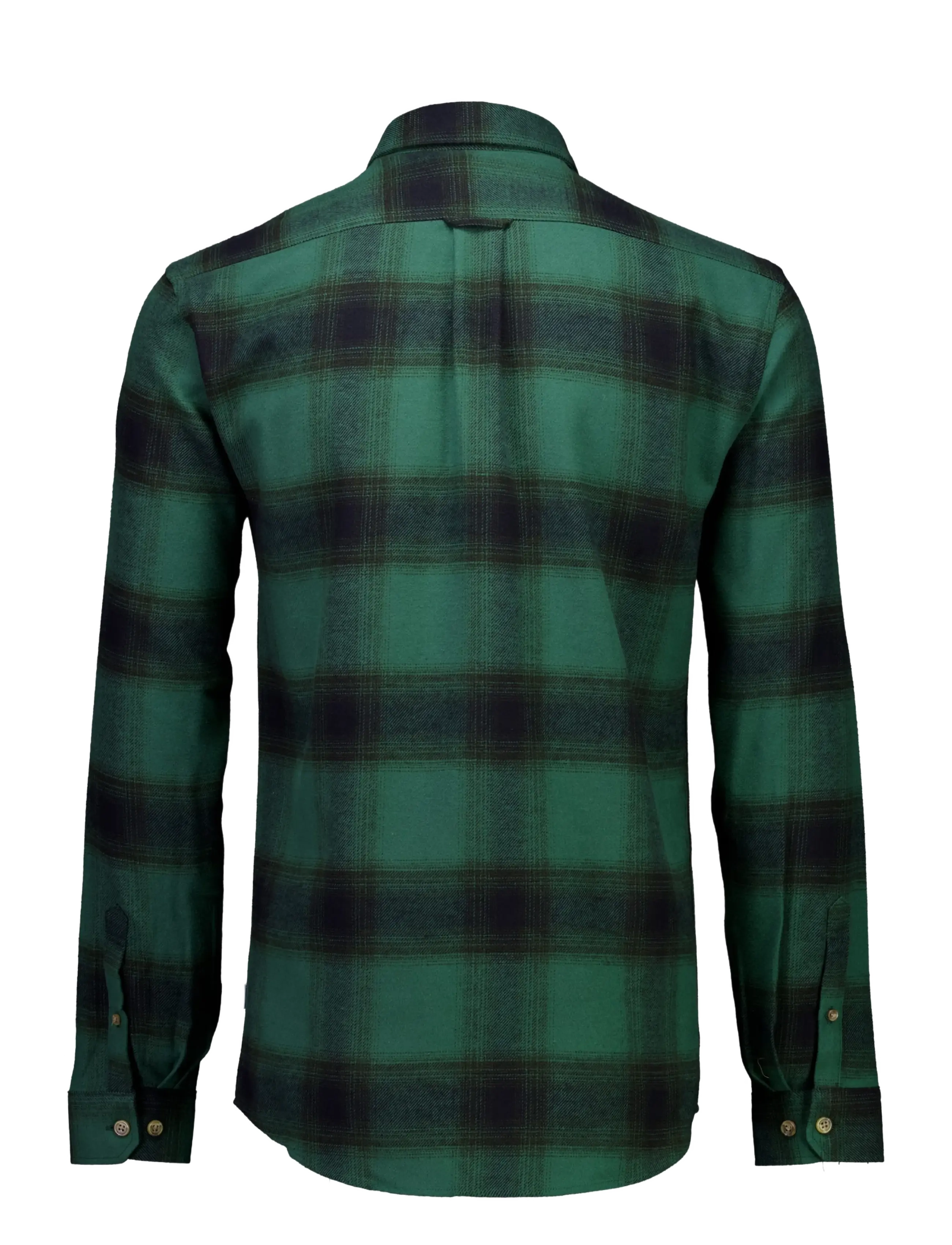 Lindbergh - Heavy checked twill shirt L/S - dk green - 2