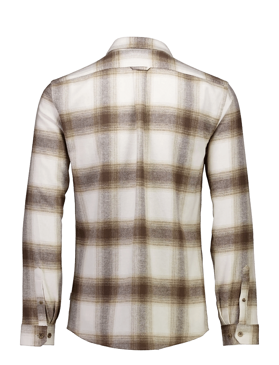Lindbergh - Heavy checked twill shirt L/S - flanell-hemden - ivory - 2