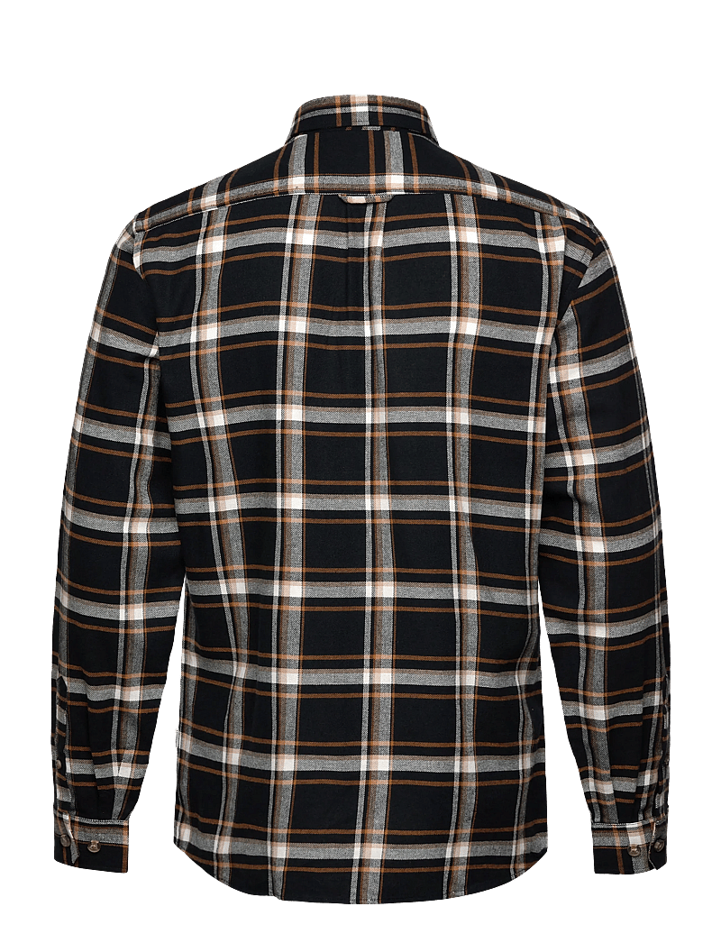 Lindbergh - Checked twill shirt L/S - rutiga skjortor - burnt orange - 2