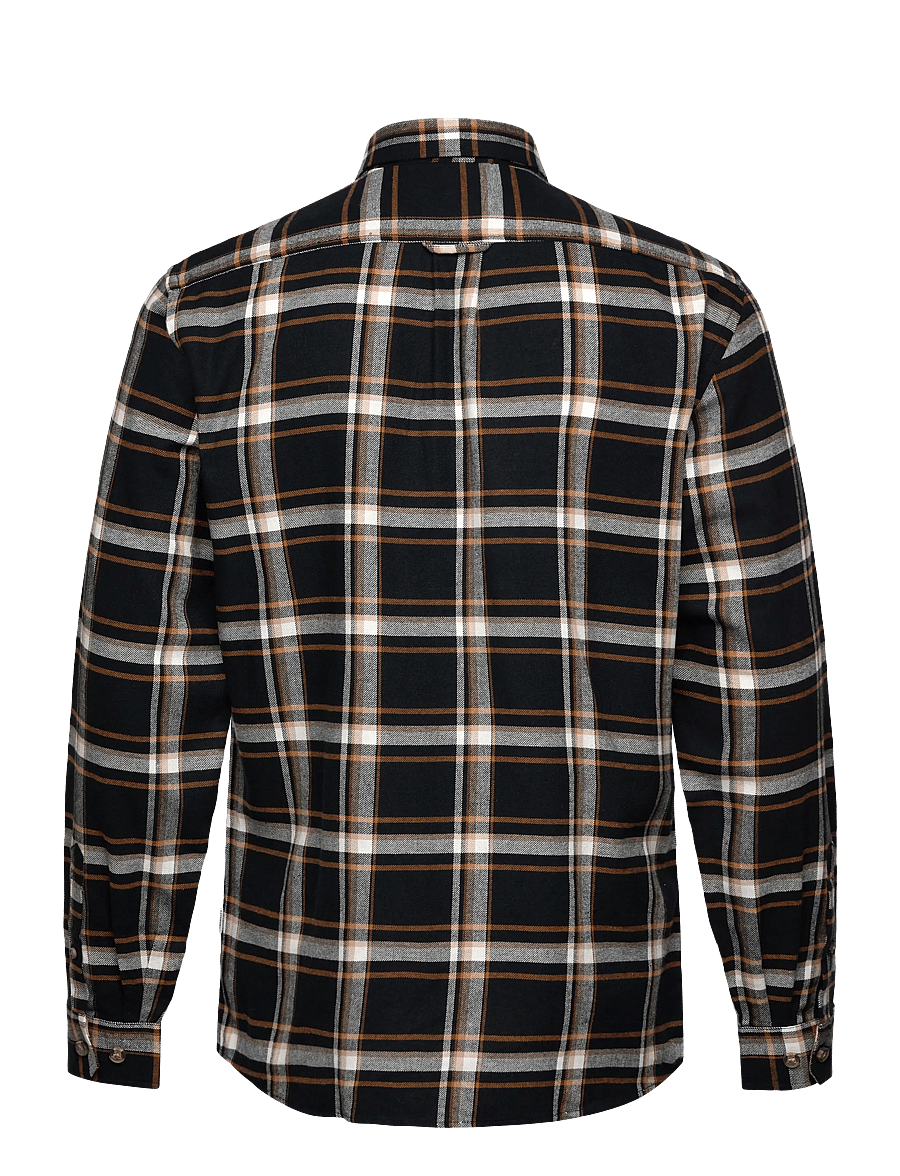 Lindbergh - Checked twill shirt L/S - karierte hemden - burnt orange - 2