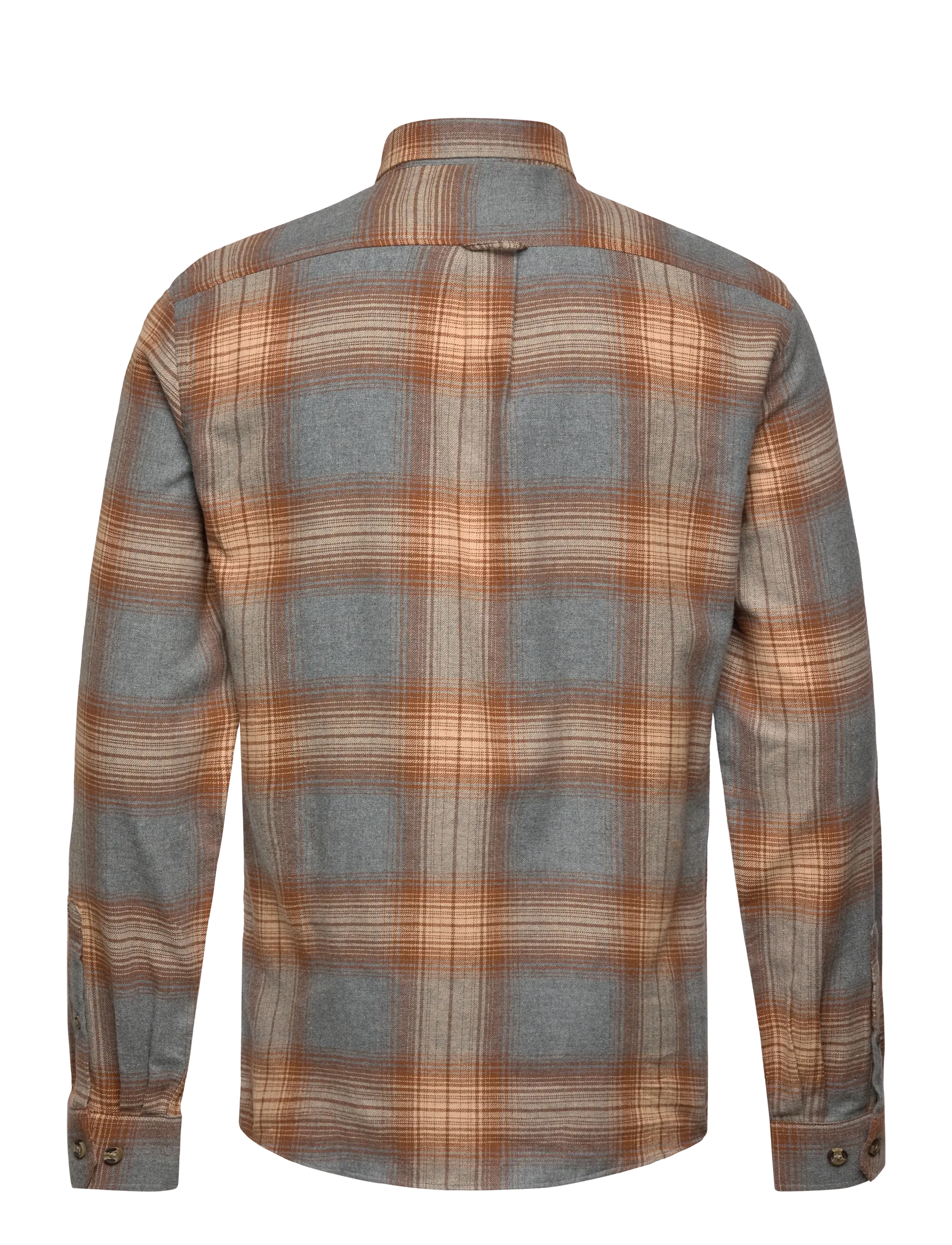 Lindbergh - Checked twill shirt L/S - rutiga skjortor - grey mel - 2