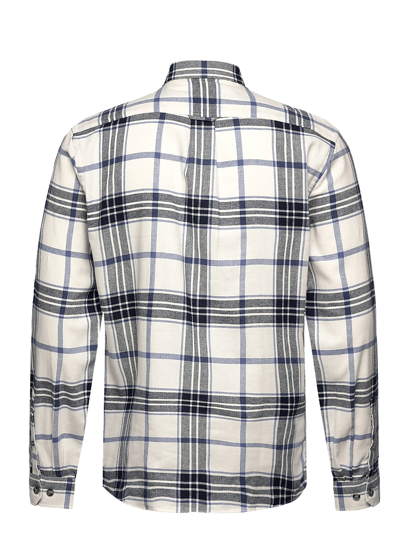 Lindbergh - Checked twill shirt L/S - karierte hemden - off white - 2