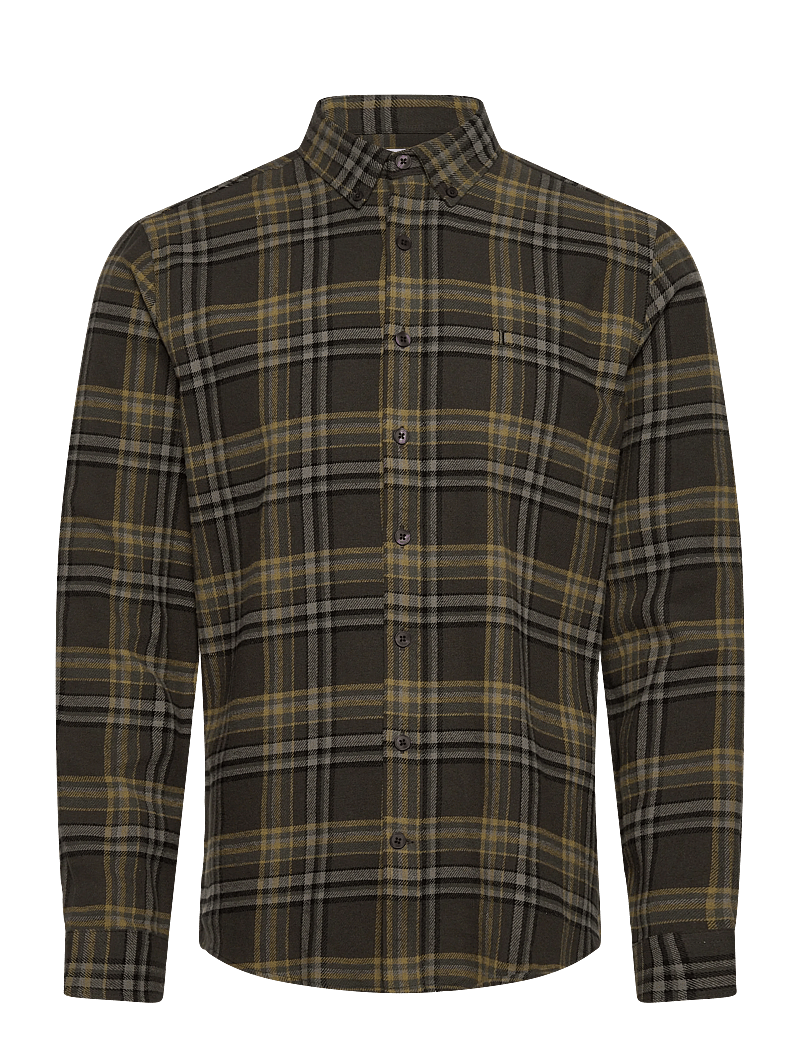 Lindbergh - Multi colored checked brushed shirtMulti colored checked brushed shirt L/S - rutiga skjortor - dk army - 1