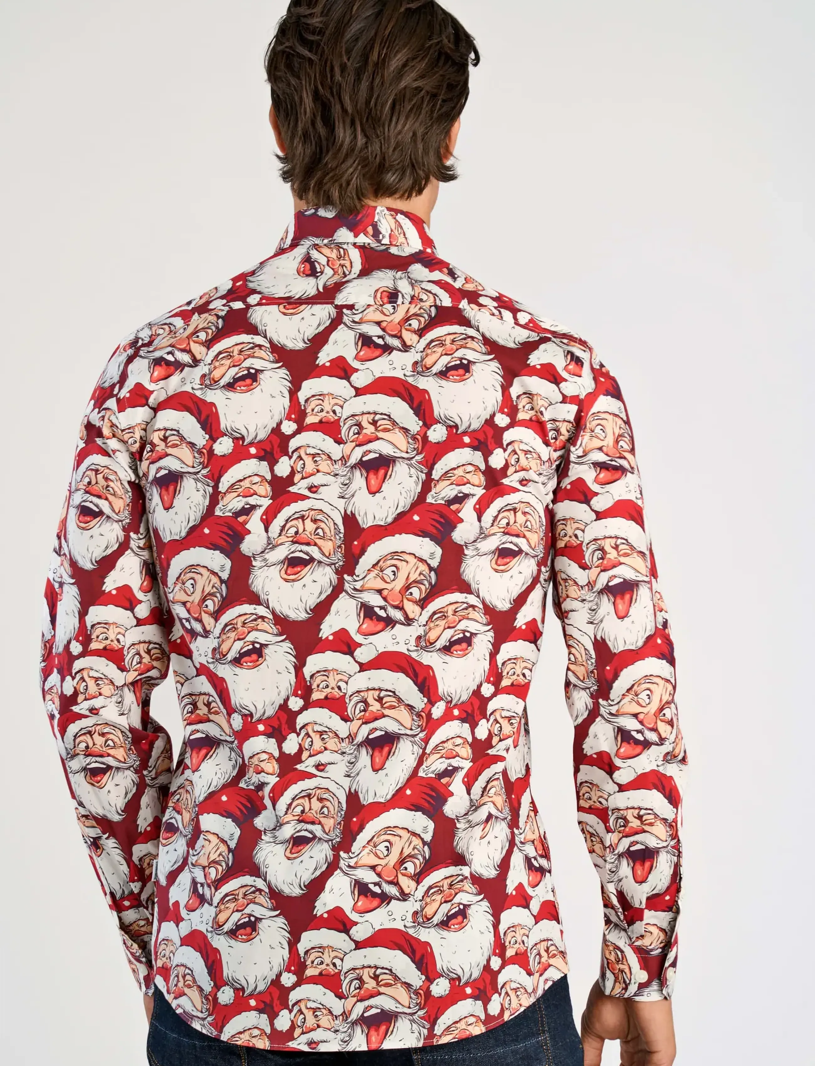 Lindbergh Aop Christmas Shirt L/S skjortor & blusar herr – bild 3