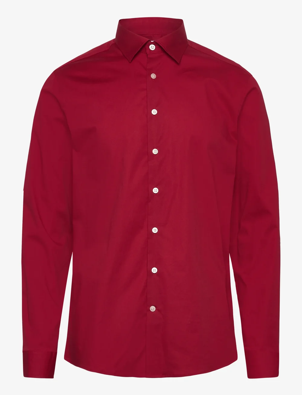 Lindbergh - AOP Christmas shirt L/S - casual shirts - dk red - 0