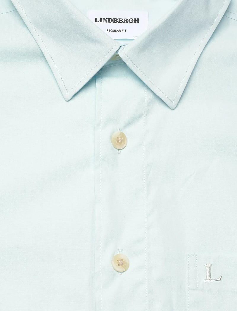 Lindbergh - Solid straight hemline shirt L/S - lt blue - 2