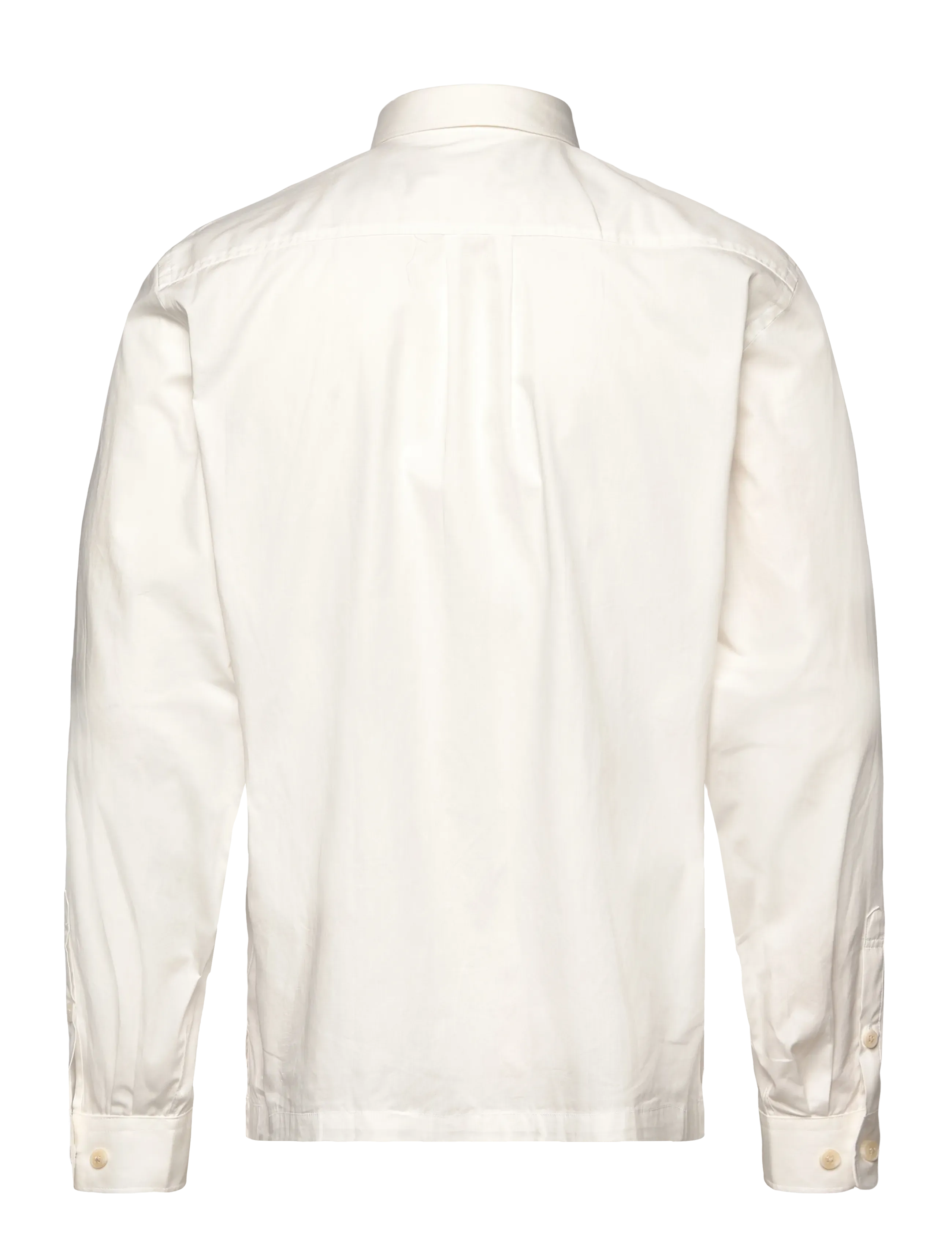 Lindbergh - Solid straight hemline shirt L/S - white - 1