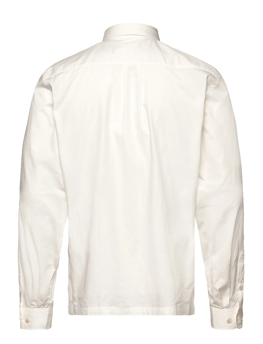 Lindbergh - Solid straight hemline shirt L/S - white - 1