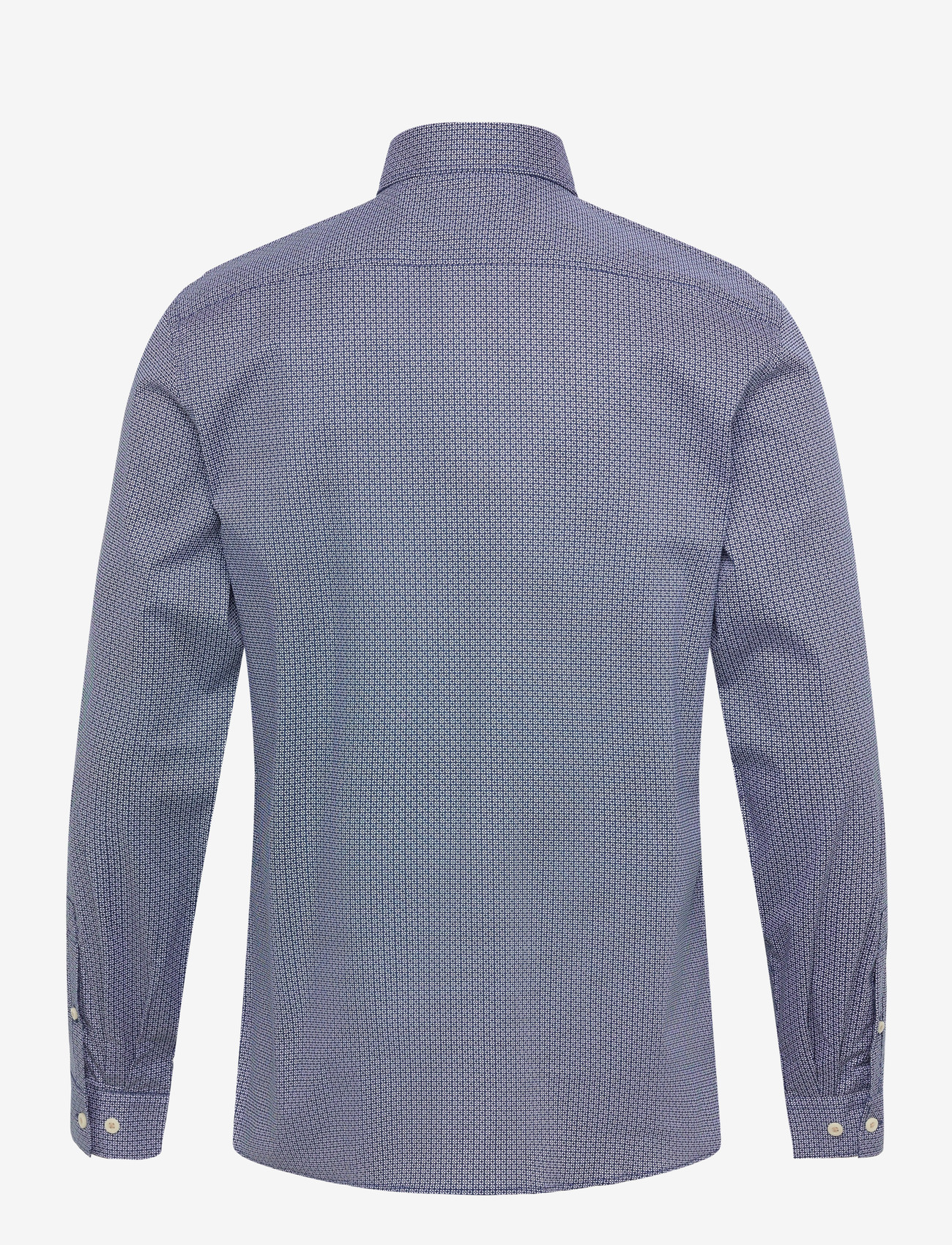 Lindbergh - AOP cotton superflex shirt L/S - mönstrade skjortor - sand - 1