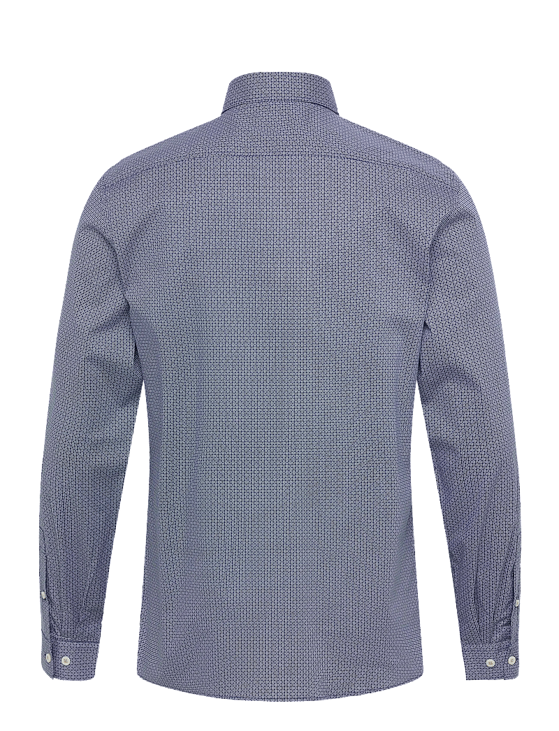 Lindbergh - AOP cotton superflex shirt L/S - mönstrade skjortor - sand - 1