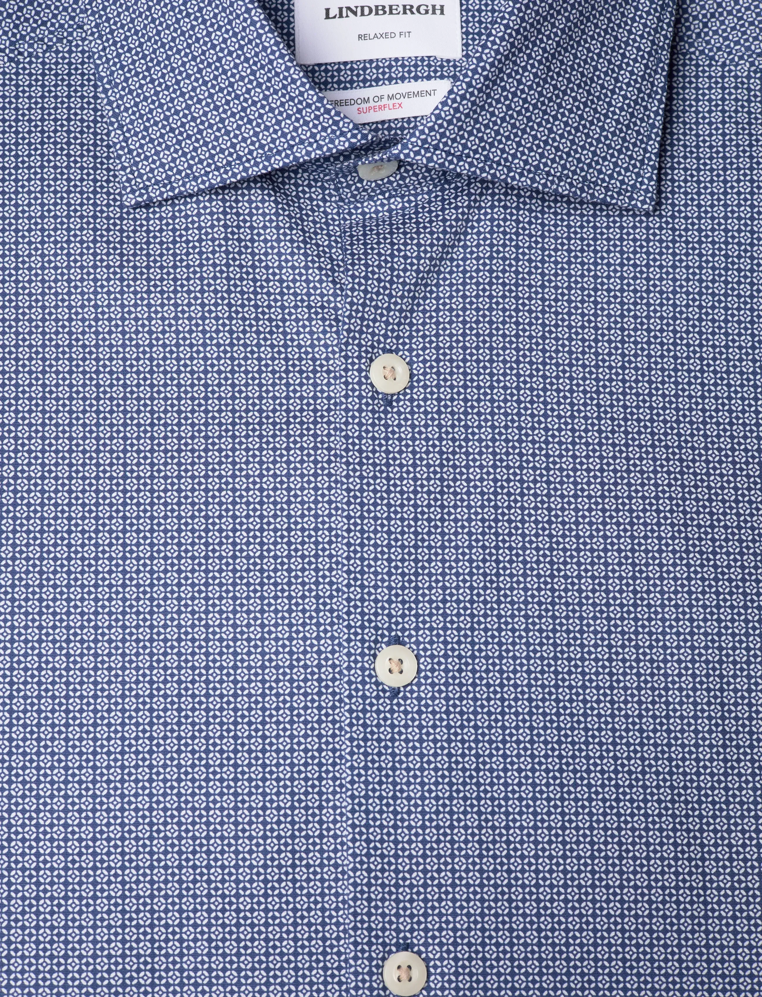 Lindbergh - AOP cotton superflex shirt L/S - hemden mit muster - sand - 2