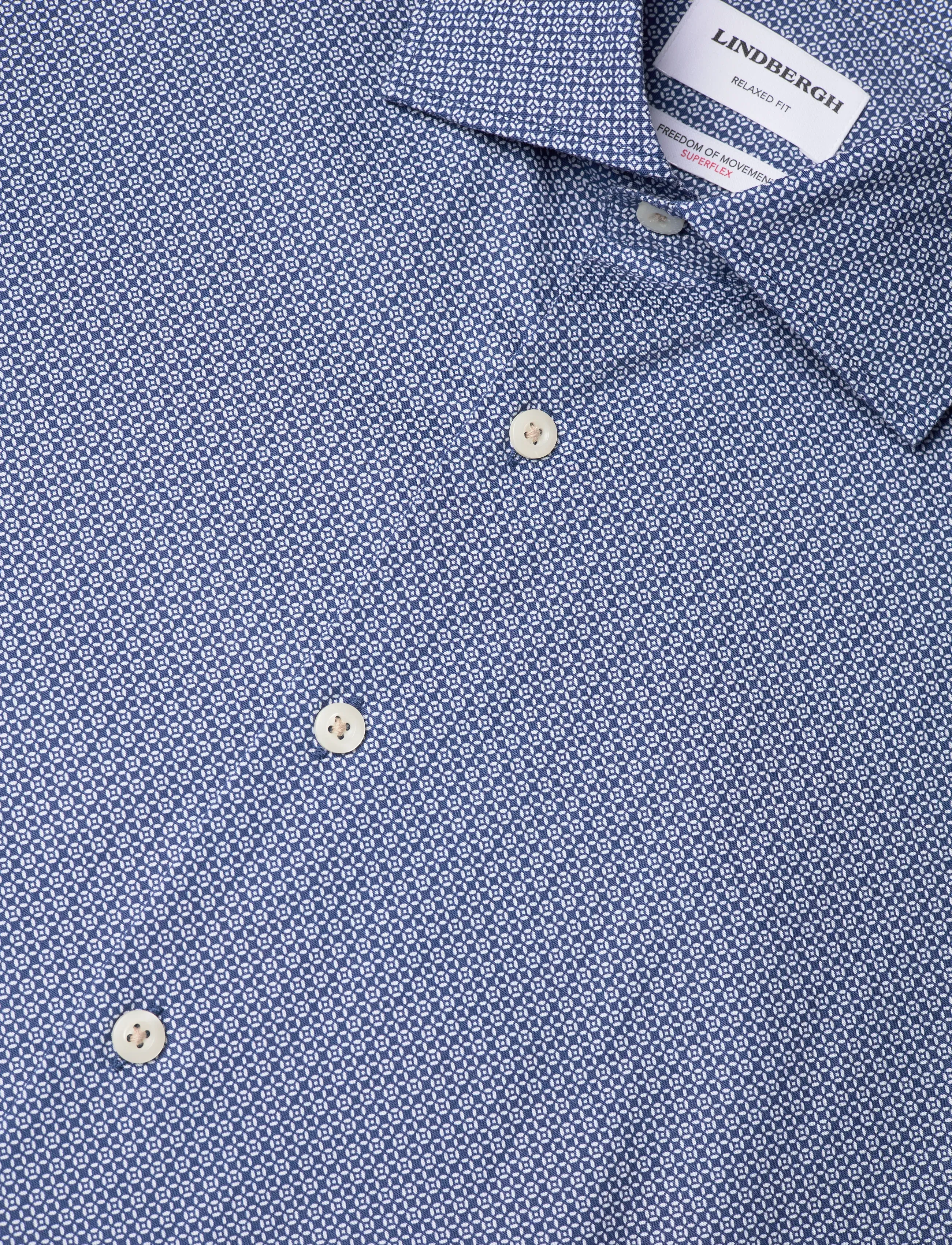 Lindbergh - AOP cotton superflex shirt L/S - hemden mit muster - sand - 3