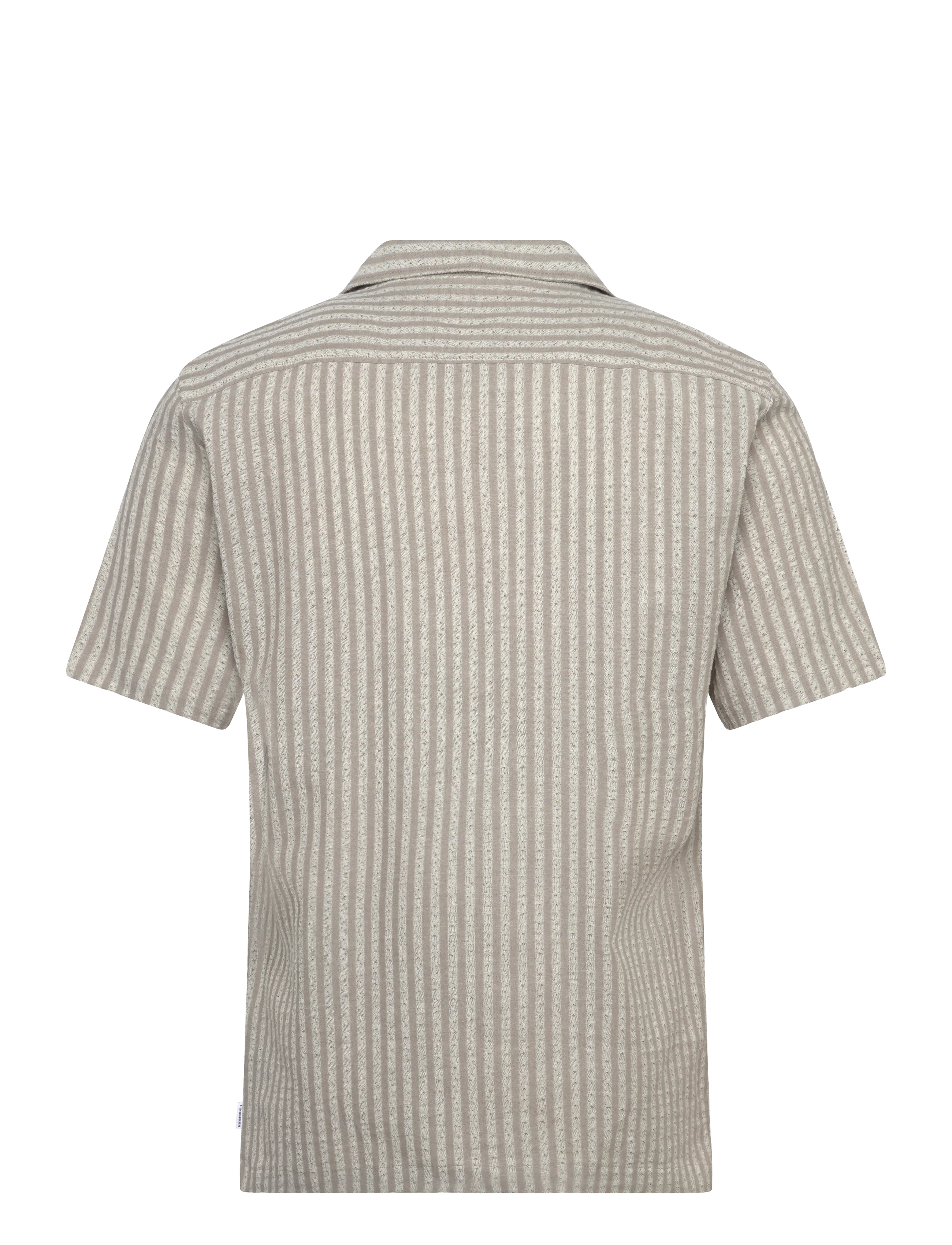 Lindbergh - Cotton structure shirt S/S - triibulised särgid - army - 2