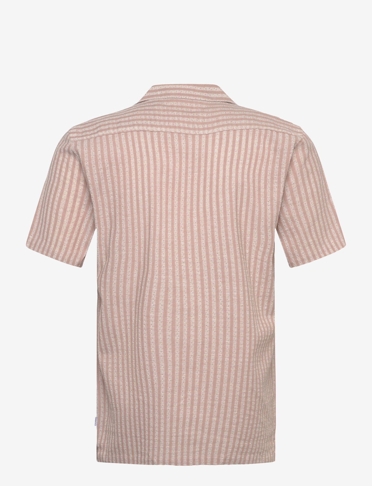 Lindbergh - Cotton structure shirt S/S - stribede skjorter - baked rose - 2