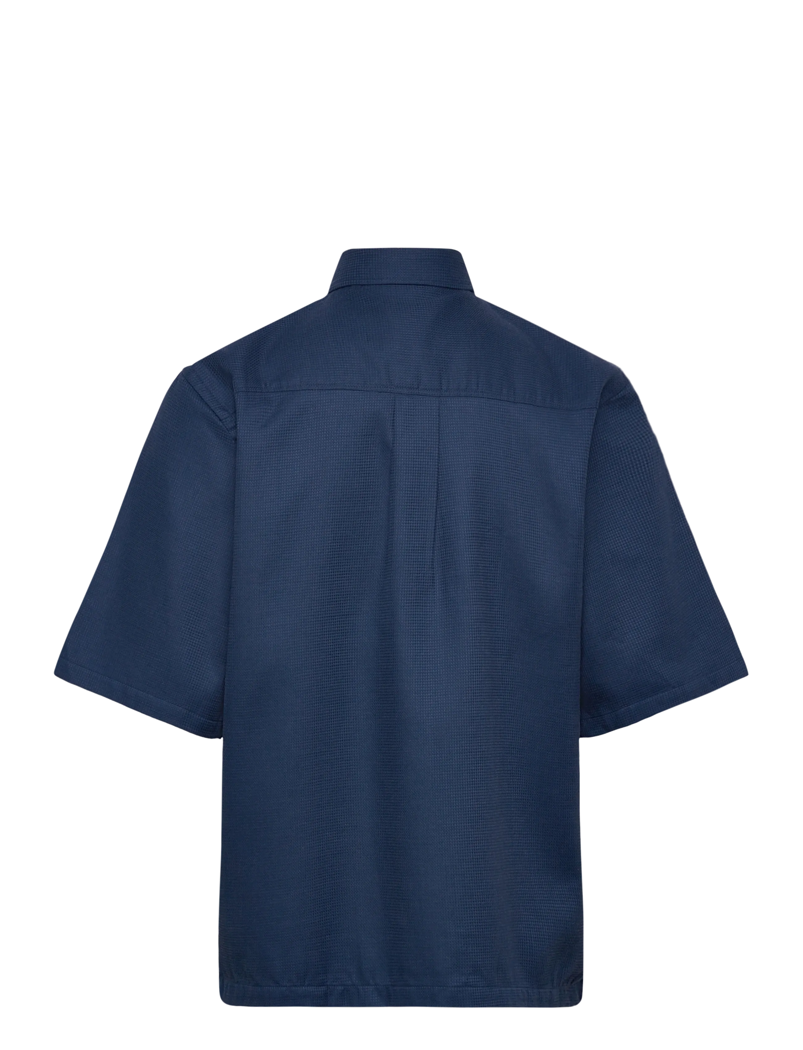 Lindbergh - Solid dobby cotton shirt S/S - kortärmade skjortor - faded blue - 2