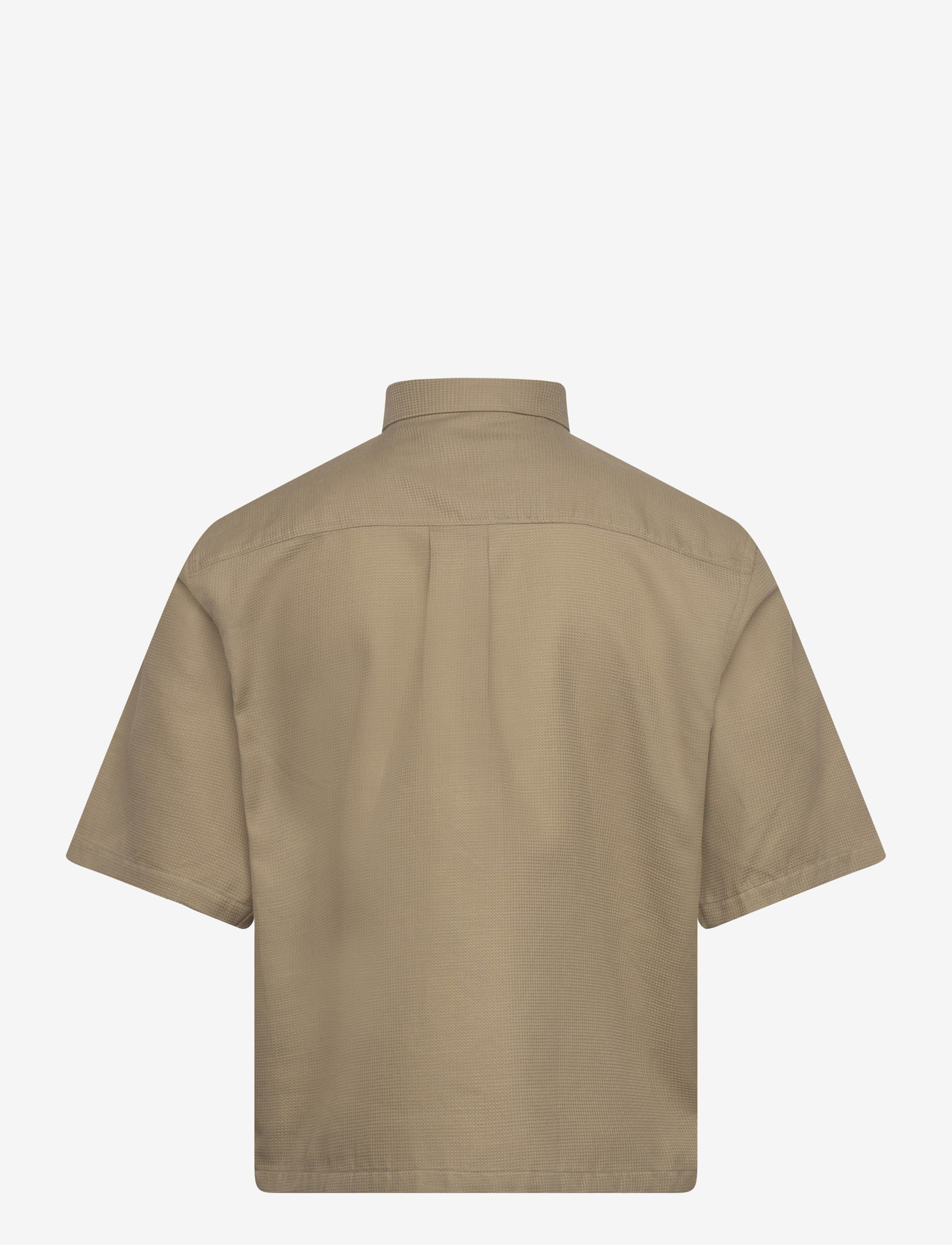 Lindbergh - Solid dobby cotton shirt S/S - kasdienio stiliaus marškiniai - sand - 2