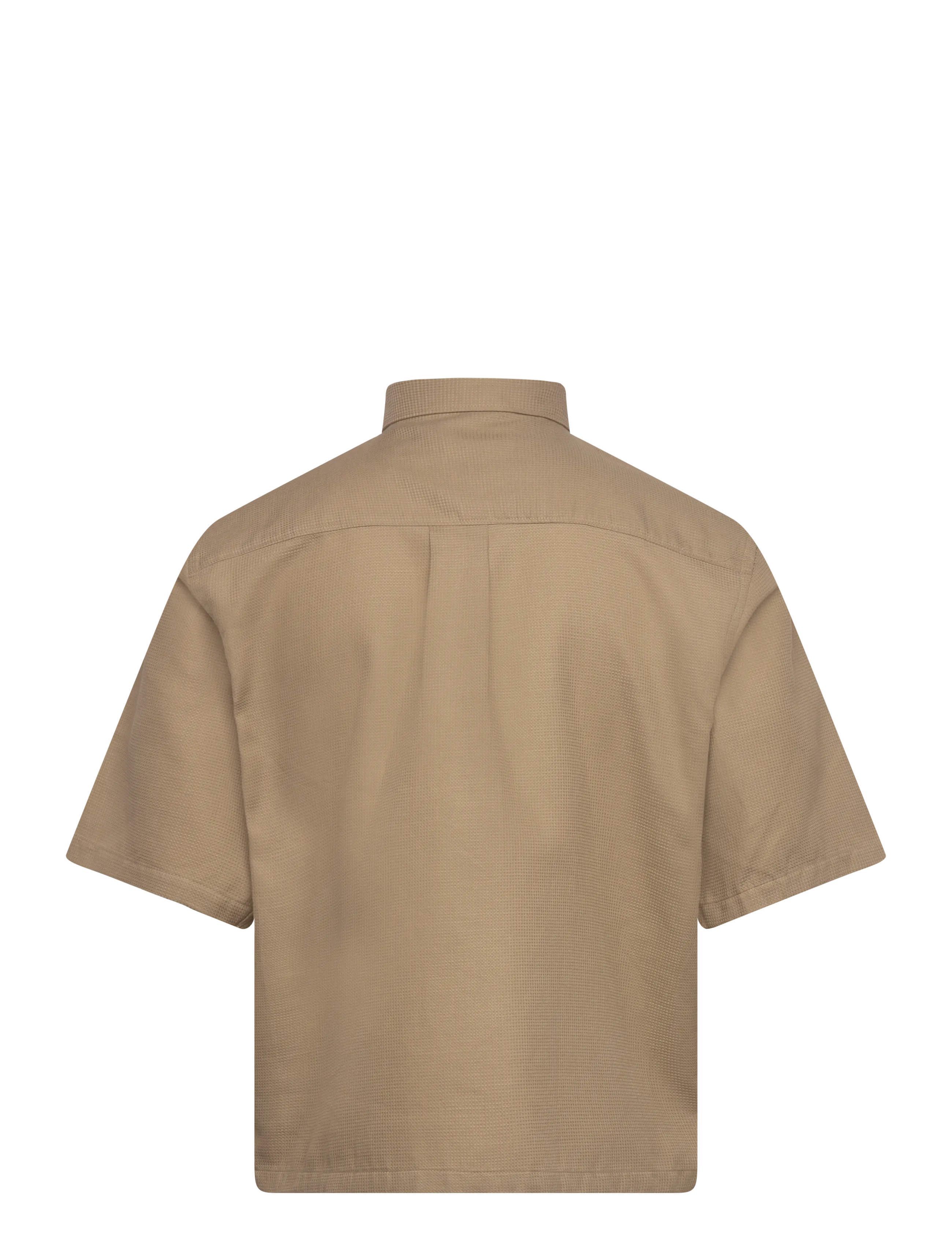 Lindbergh - Solid dobby cotton shirt S/S - kasdienio stiliaus marškiniai - sand - 2