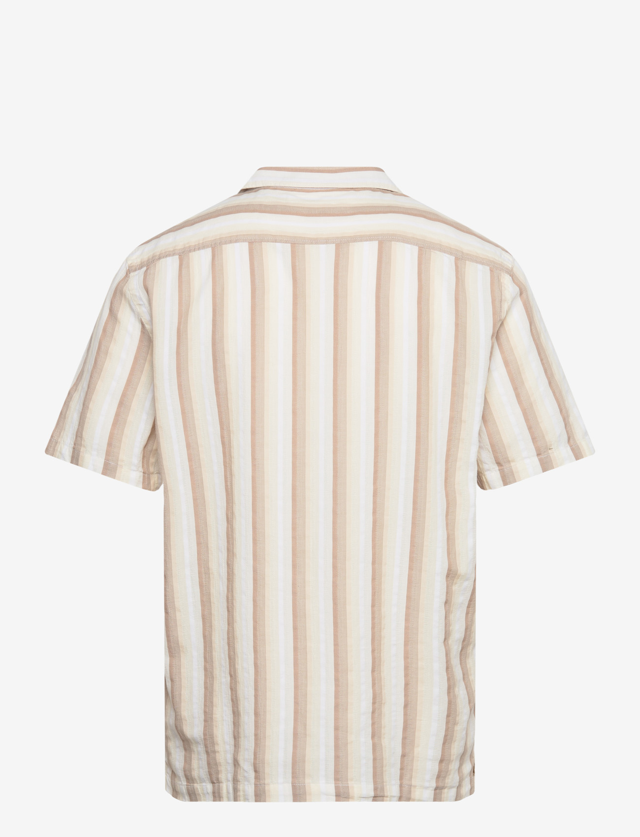 Lindbergh - Multi striped shirt S/S - striped shirts - lt stone - 2