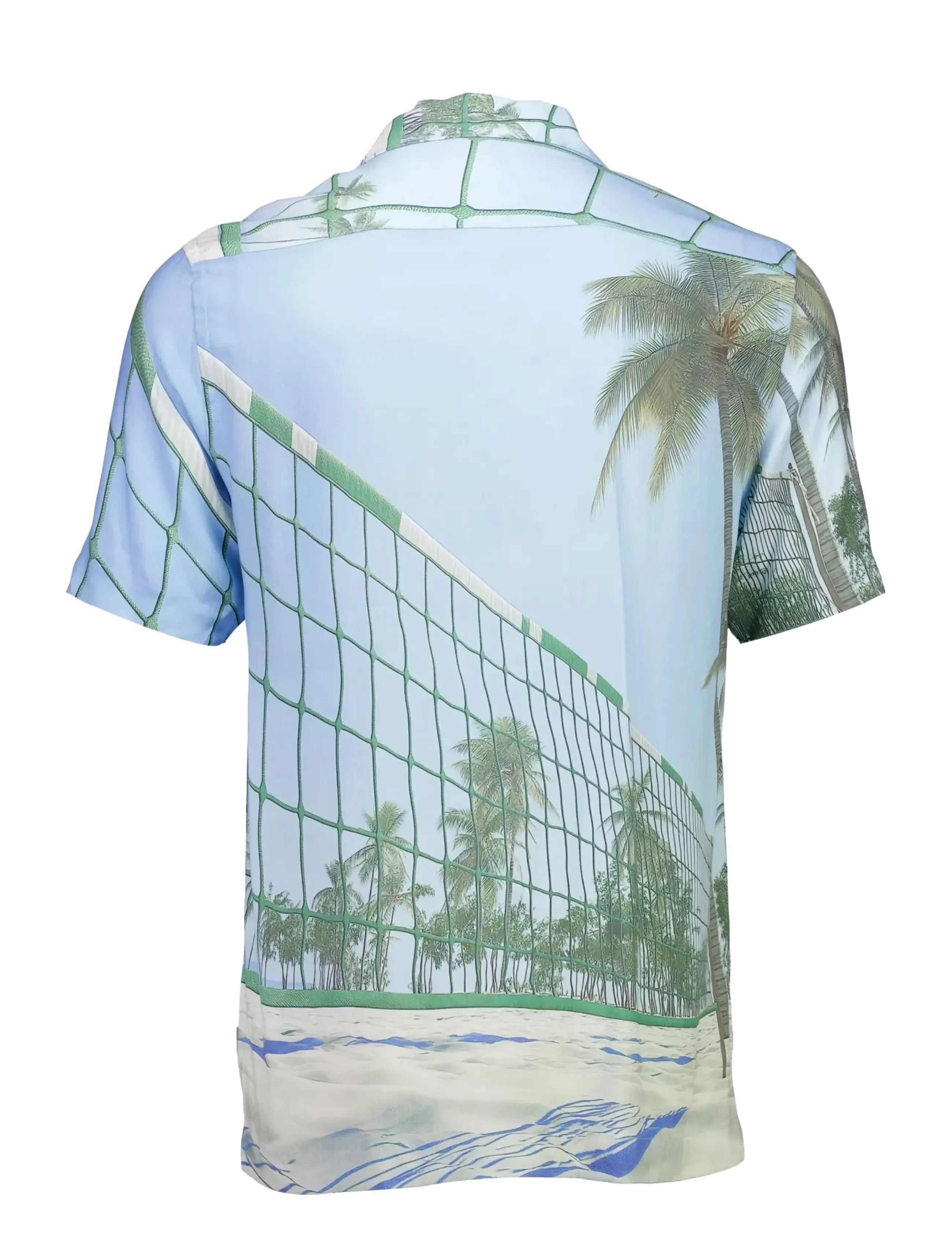 Lindbergh - AOP summer viscose shirt S/S - mønstrede skjorter - lt sky blue - 2