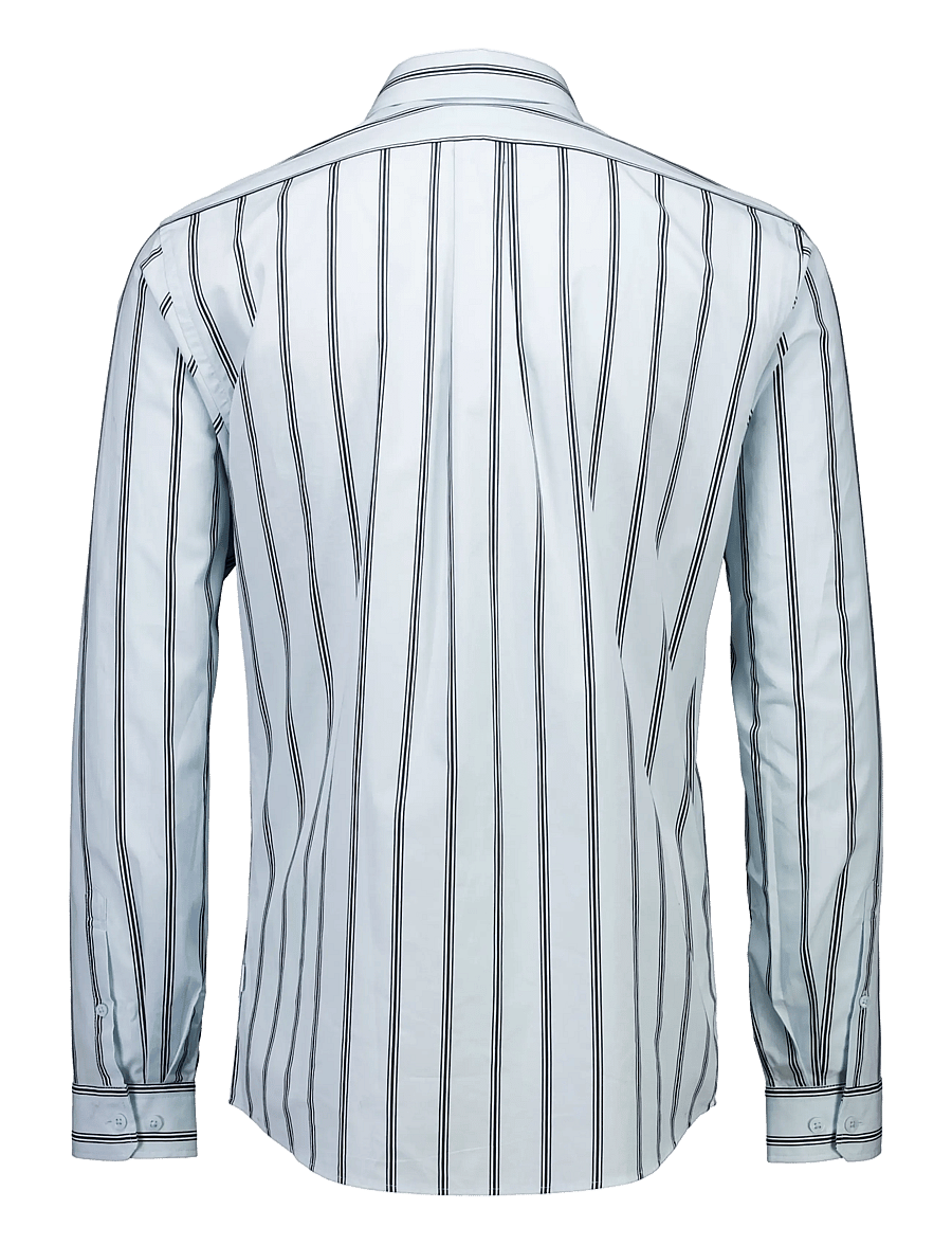 Lindbergh - Striped dobby shirt L/S - pastel blue - 2