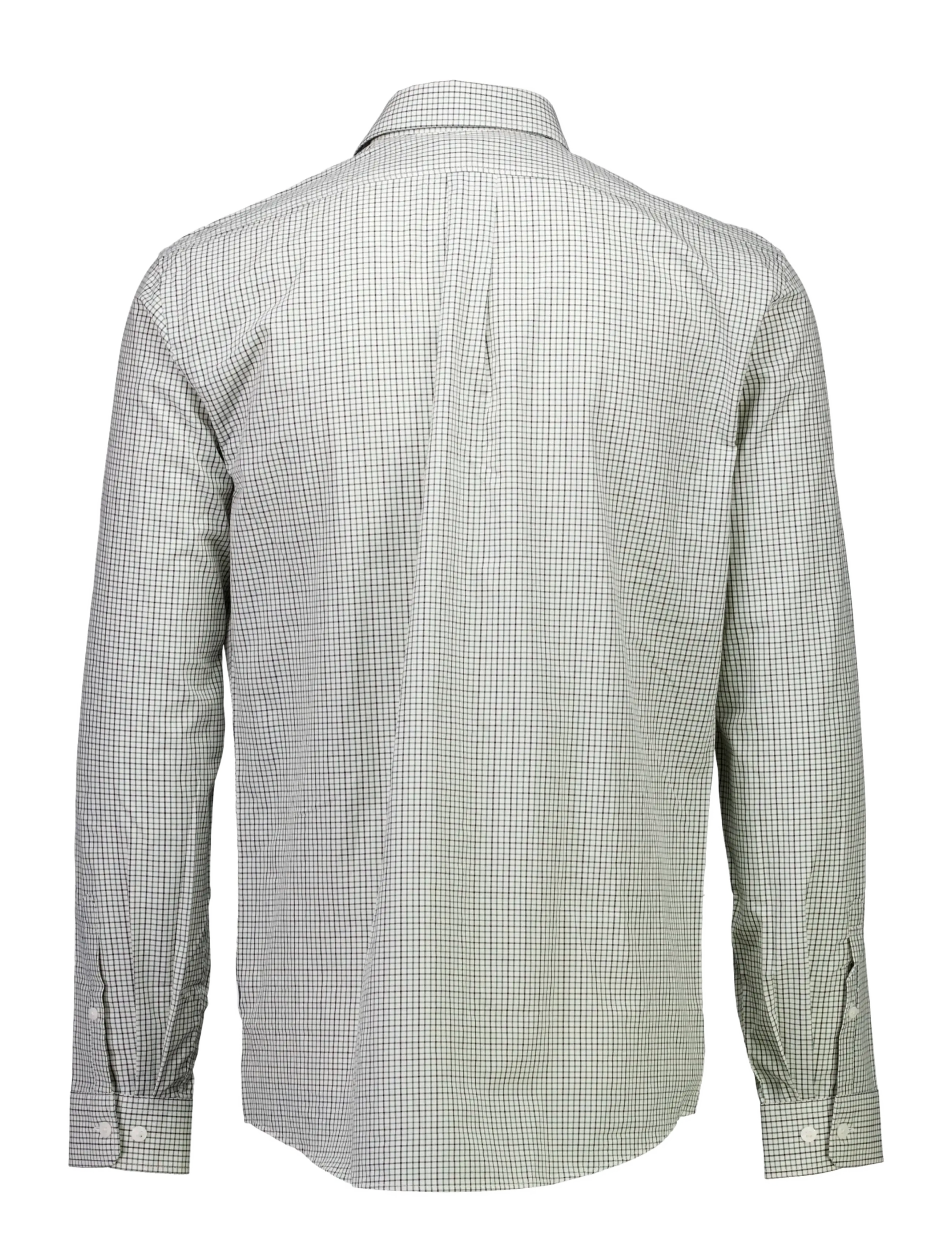 Lindbergh - Plain small checked shirt L/S - dk green - 2
