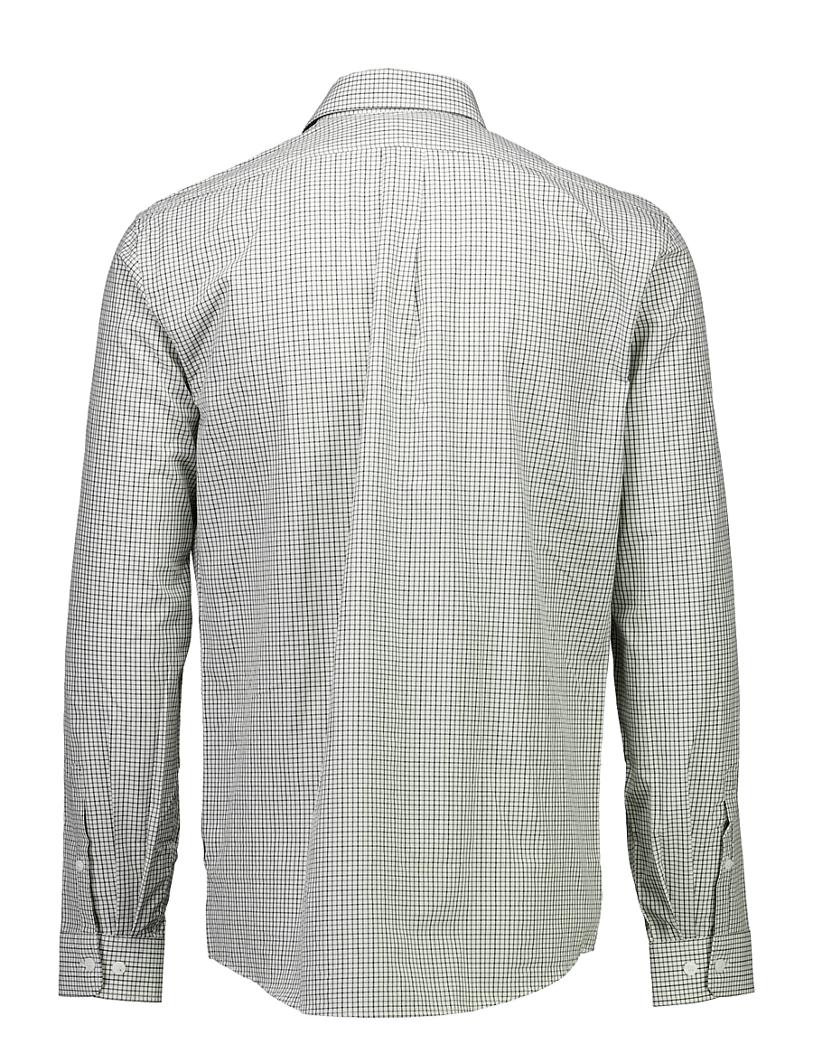 Lindbergh - Plain small checked shirt L/S - karierte hemden - dk green - 2
